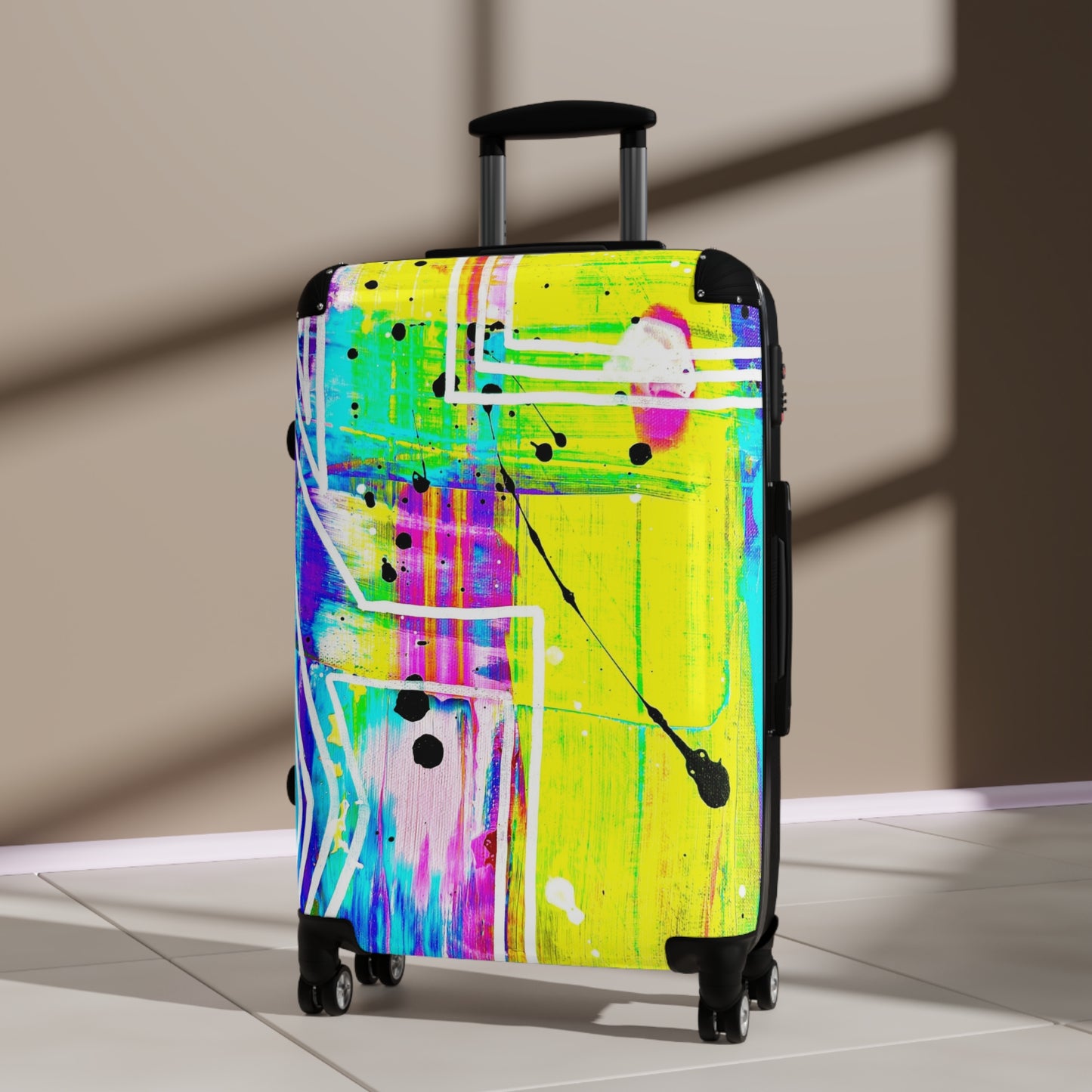 Reiskoffer met Artistiek kleurrijk Design