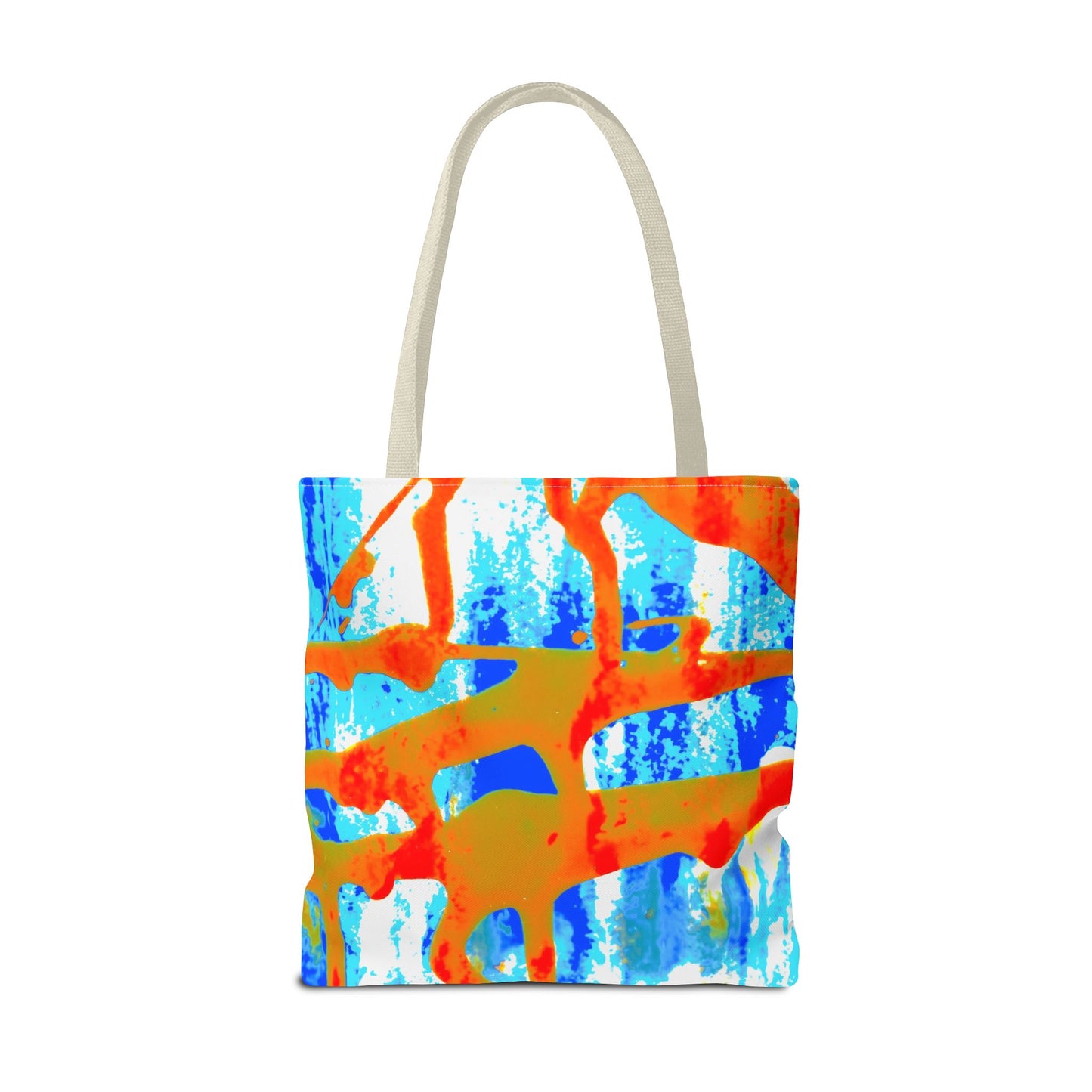 Tote bag Stoffen draagtas Blue Orange