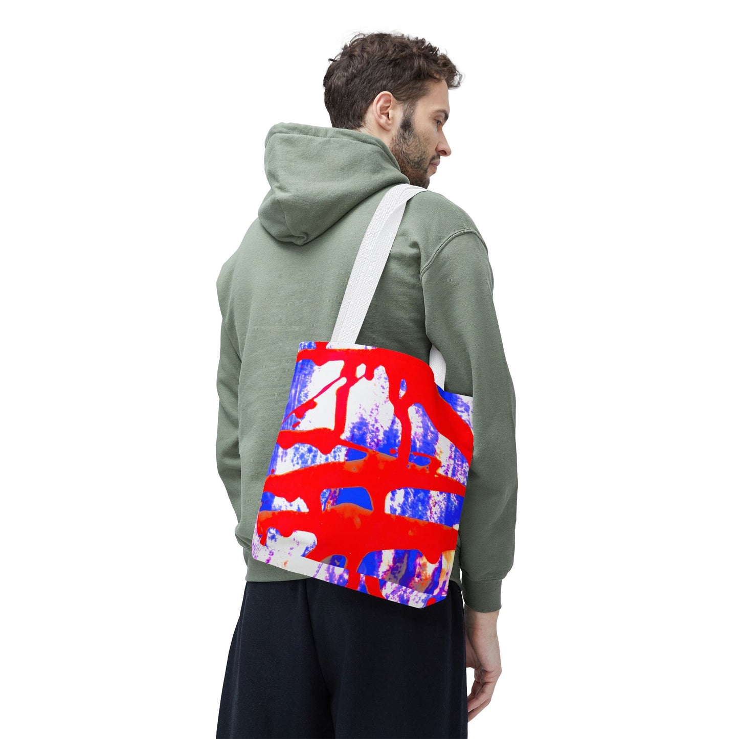 Tote bag Stoffen Draagtas Blue Red