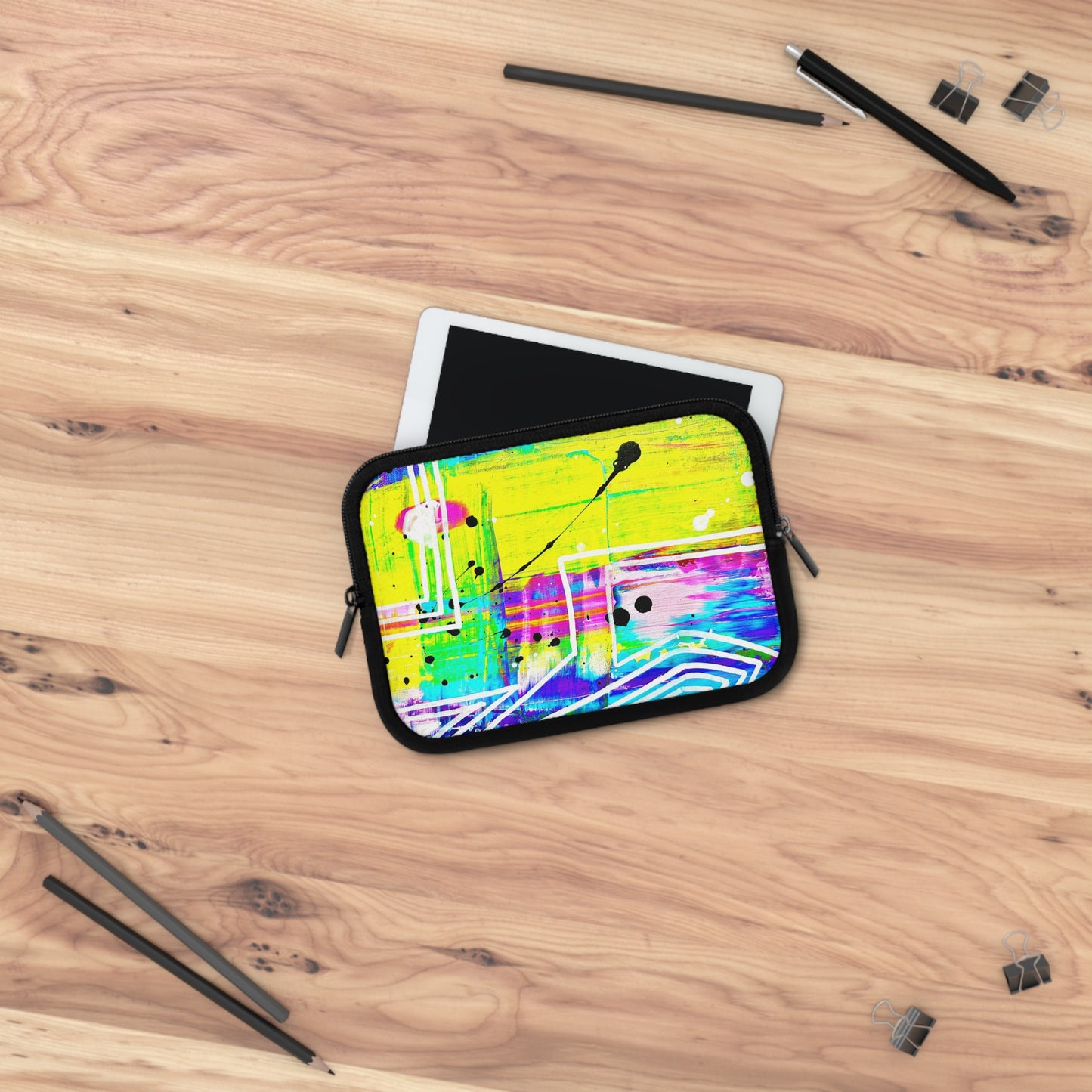 Hoes voor Laptop en Ipad met artistiek en kleurrijk design