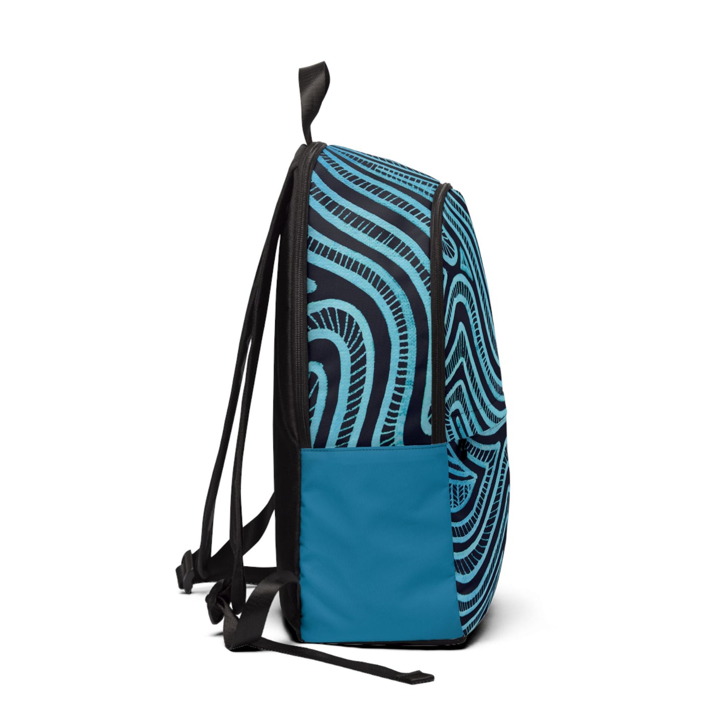 Trendy Stoffen en waterdichte laptop rugzak met blauw Design
