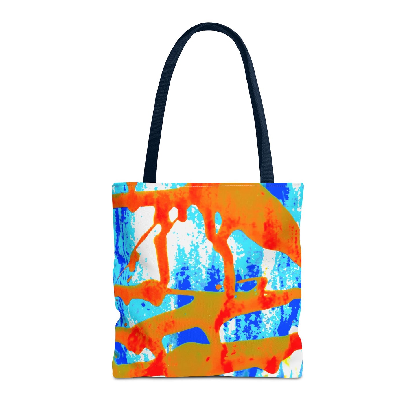 Tote bag Stoffen draagtas Blue Orange