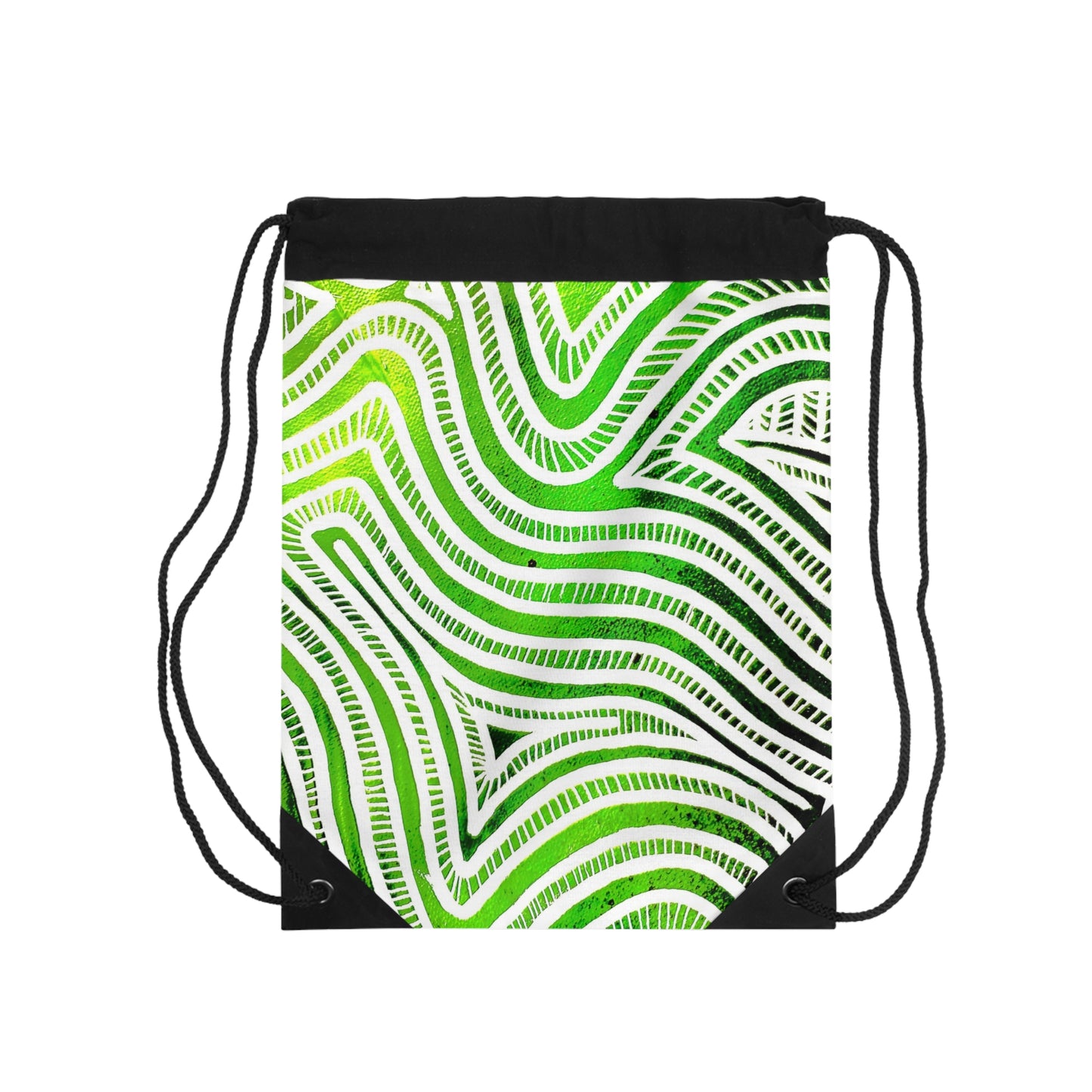 Gymtas met Trekkoord met Groen Design