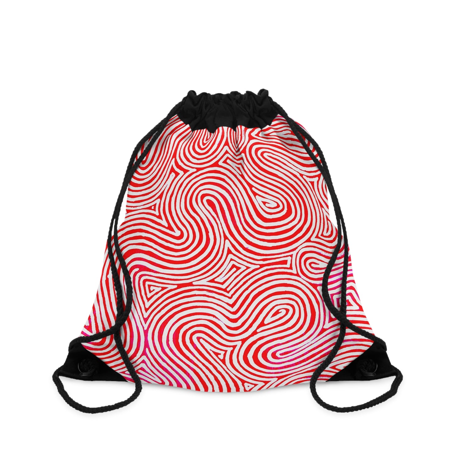 Gymtas met trekkoord met Rood Design