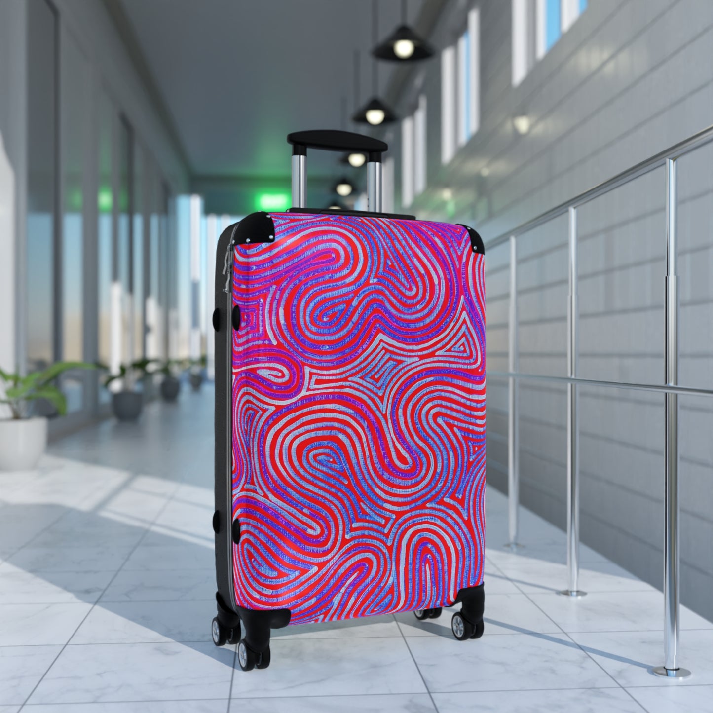 Reiskoffer met Paar roze Design