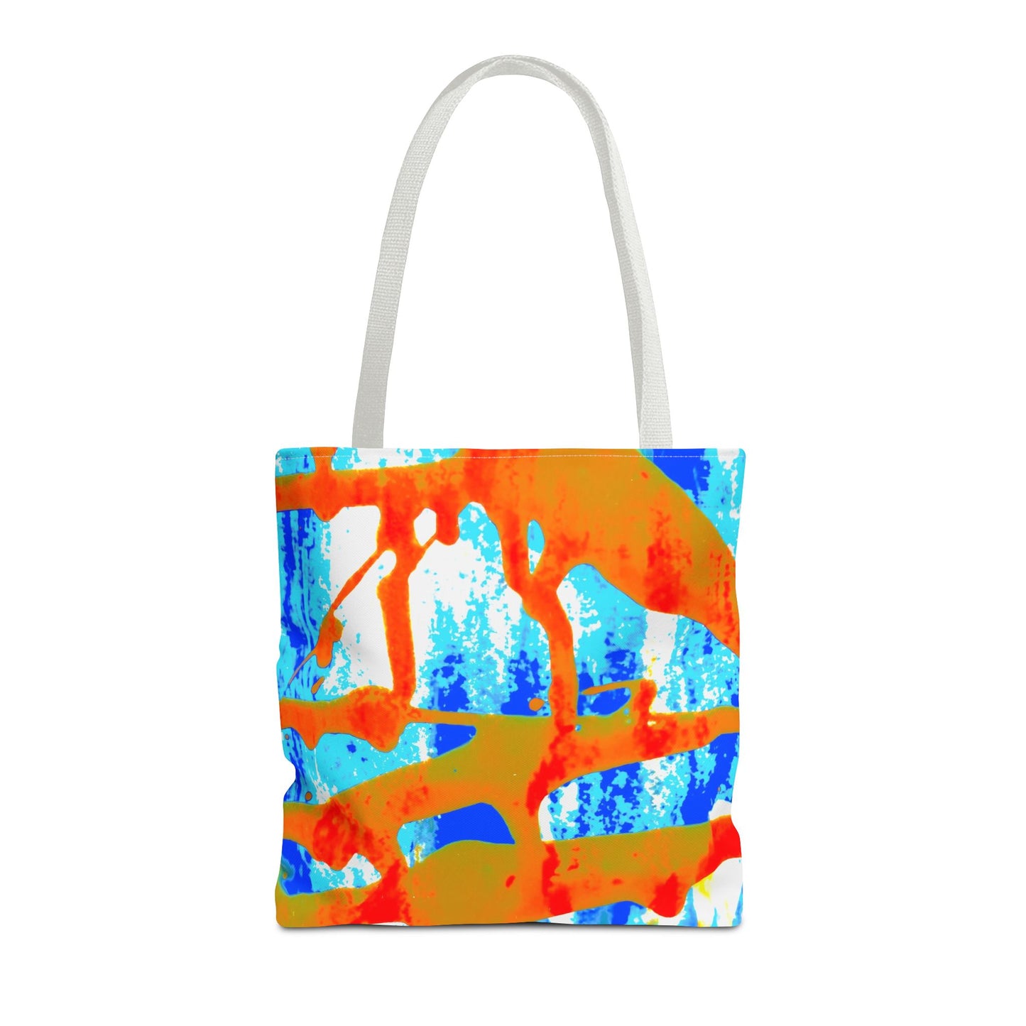 Tote bag Stoffen draagtas Blue Orange
