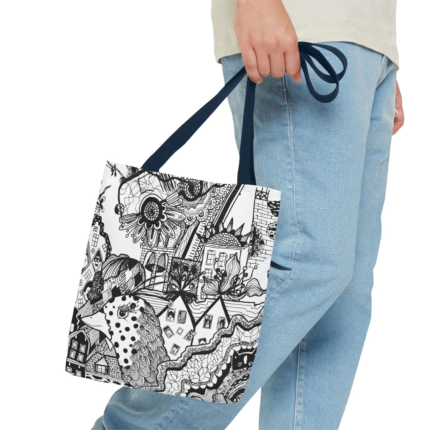 Tote bag Stoffen draagtas met Uniek ontwerp