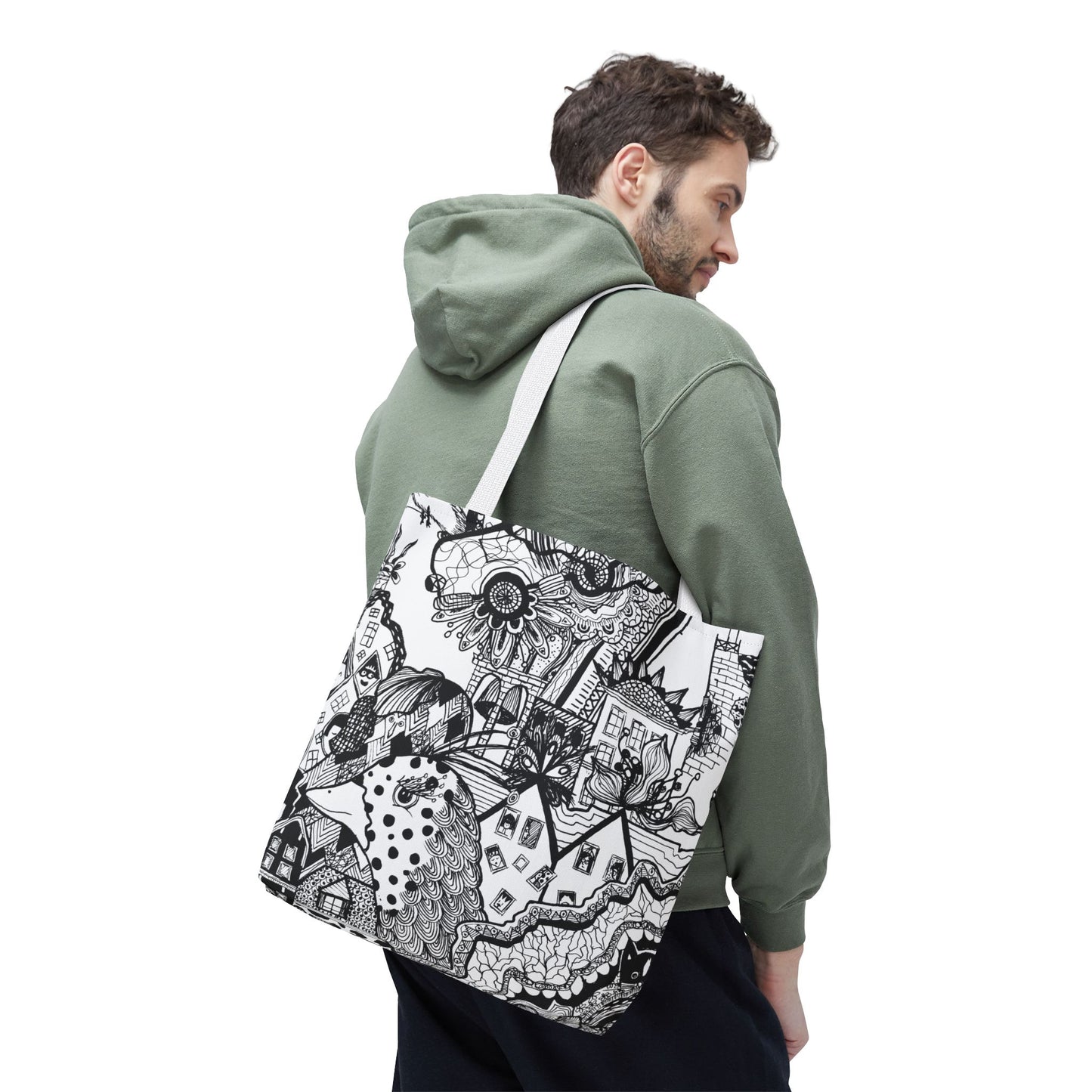 Tote bag Stoffen draagtas met Uniek ontwerp