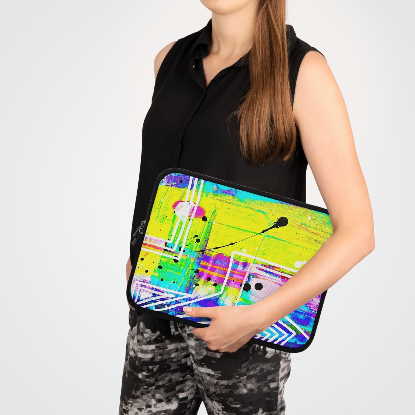 Hoes voor Laptop en Ipad met artistiek en kleurrijk design