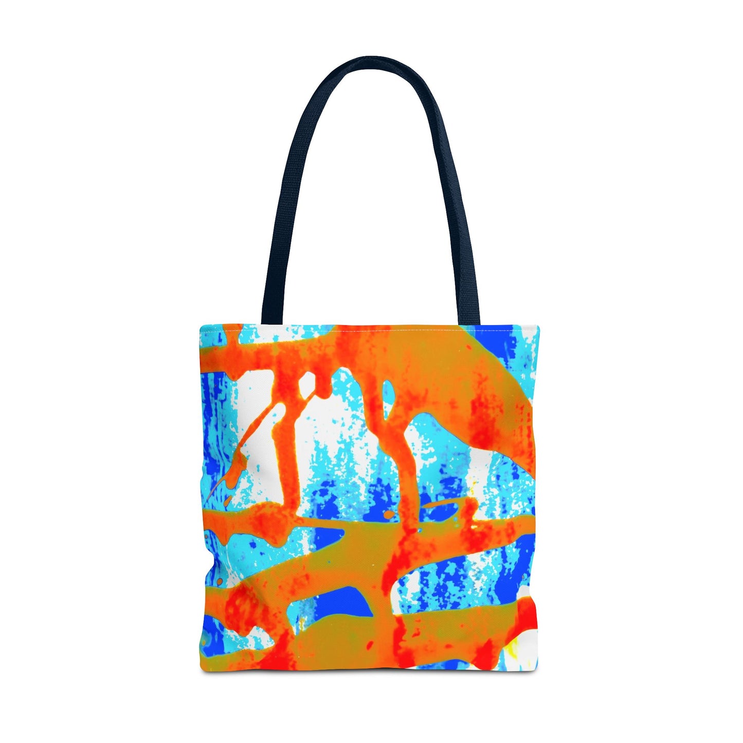 Tote bag Stoffen draagtas Blue Orange