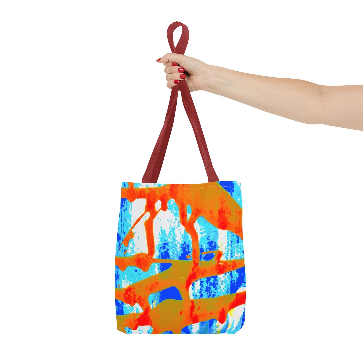Tote bag Stoffen draagtas Blue Orange