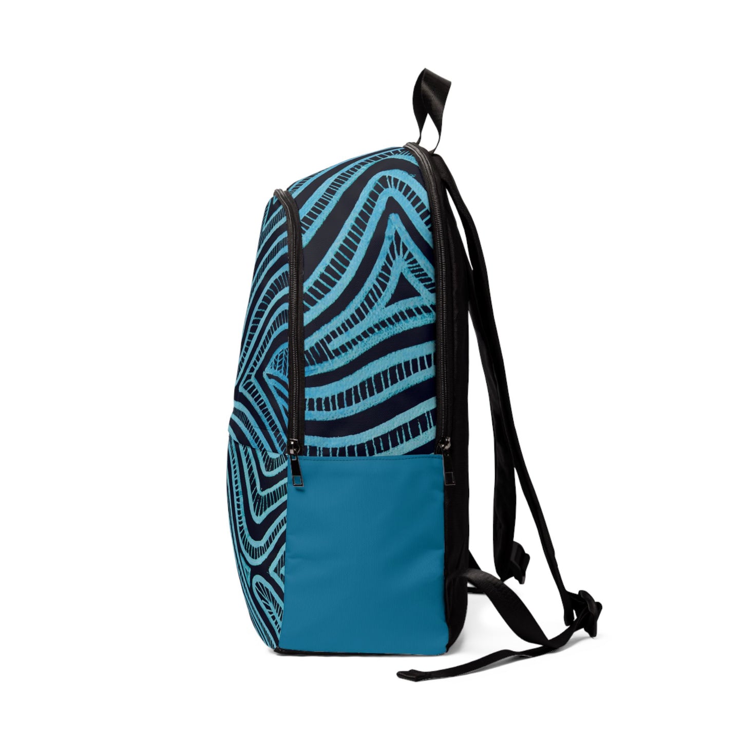 Trendy Stoffen en waterdichte laptop rugzak met blauw Design