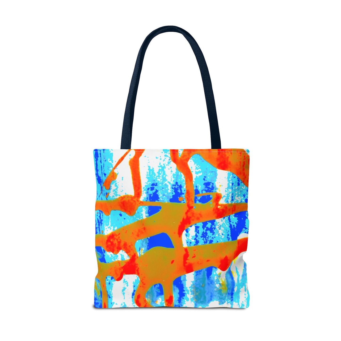 Tote bag Stoffen draagtas Blue Orange