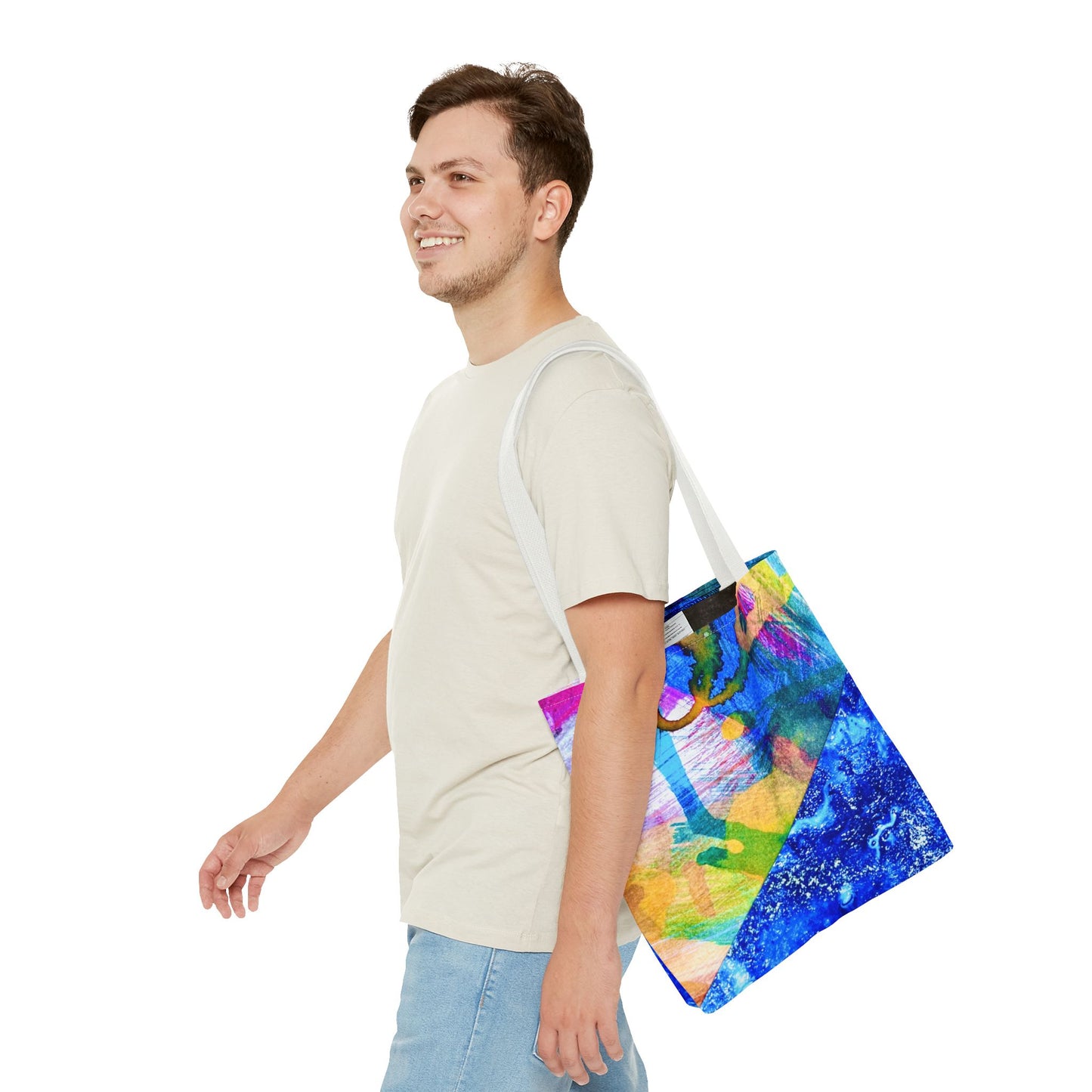 Tote bag Stoffen draagtas Colourful Ocean