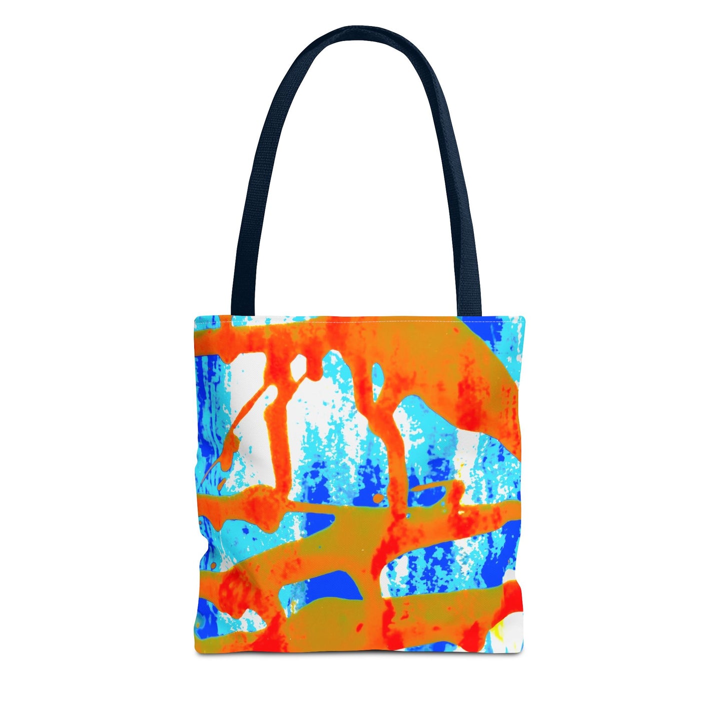 Tote bag Stoffen draagtas Blue Orange