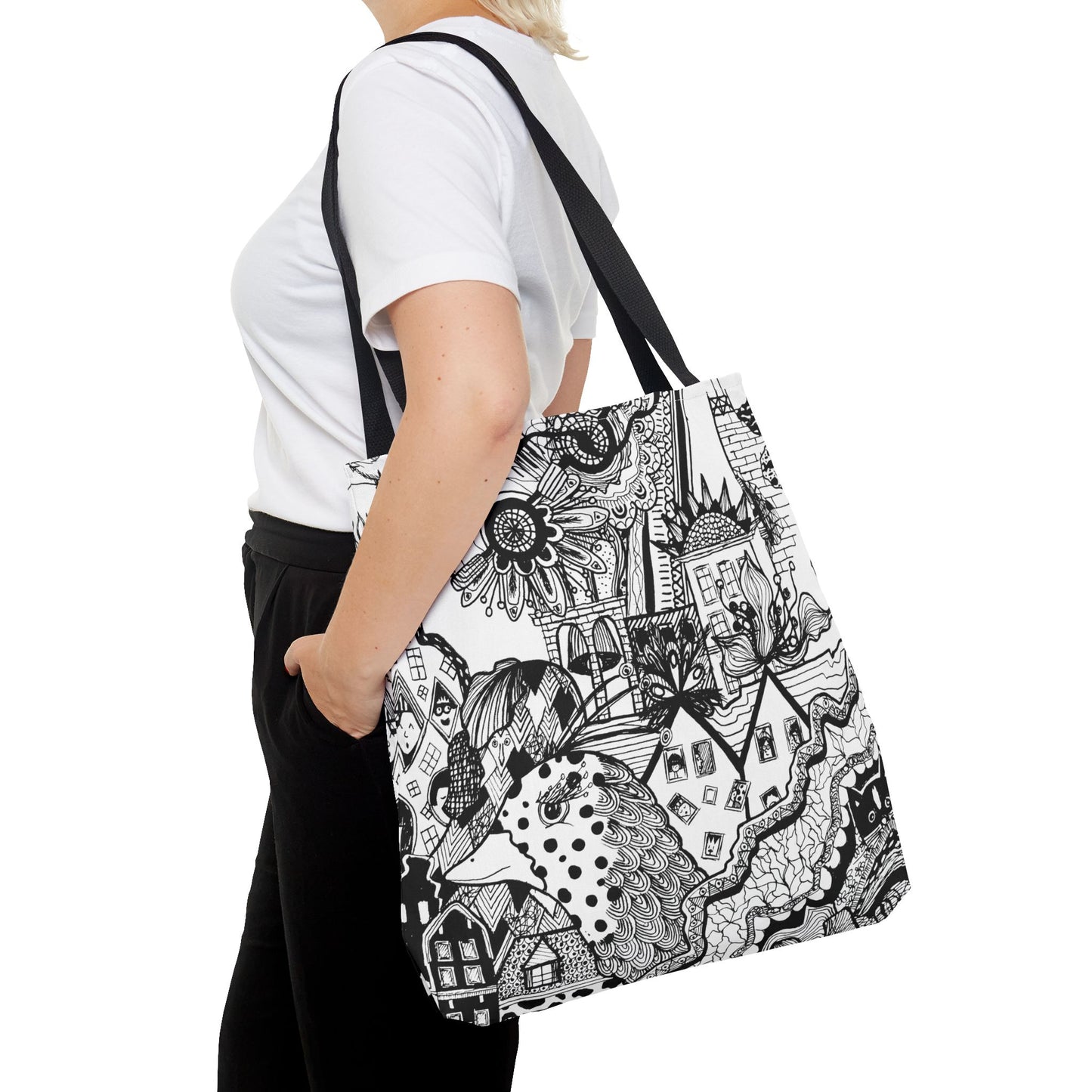 Tote bag Stoffen draagtas met Uniek ontwerp