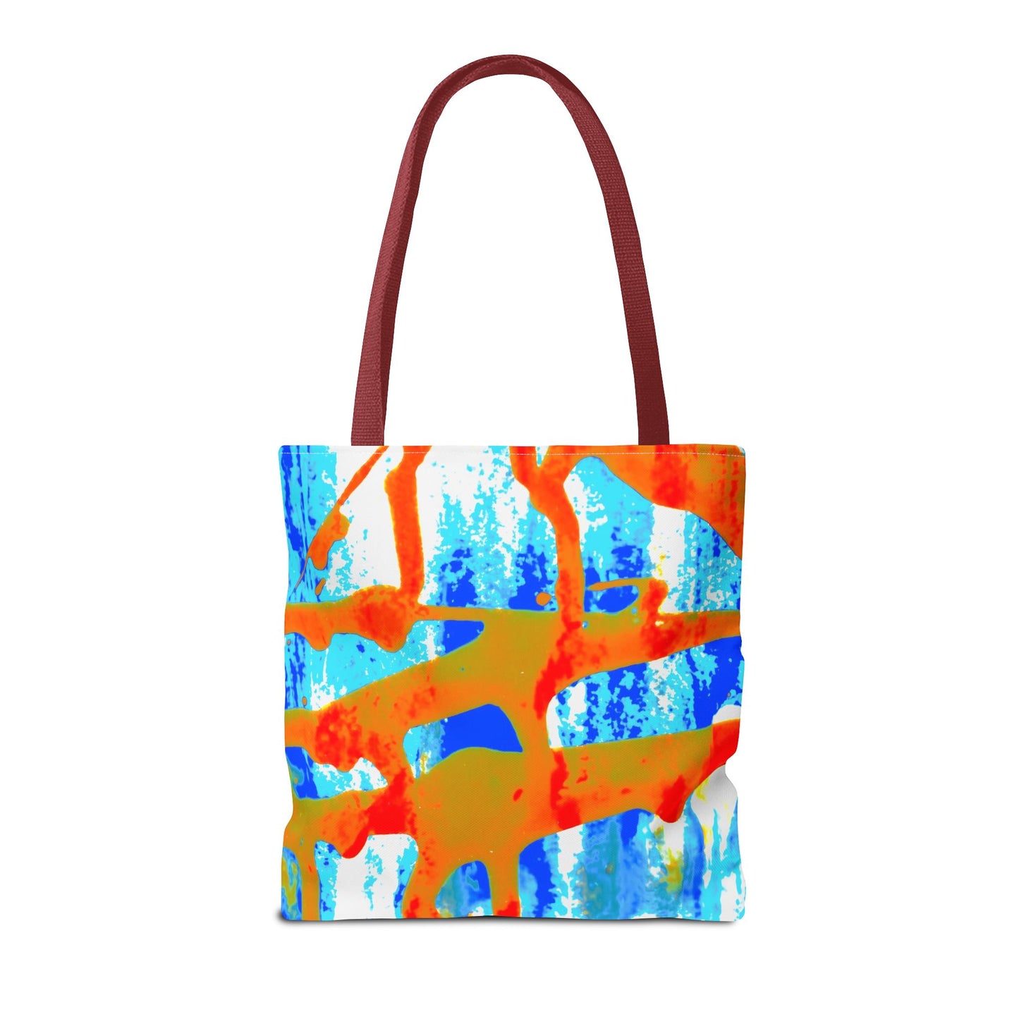 Tote bag Stoffen draagtas Blue Orange