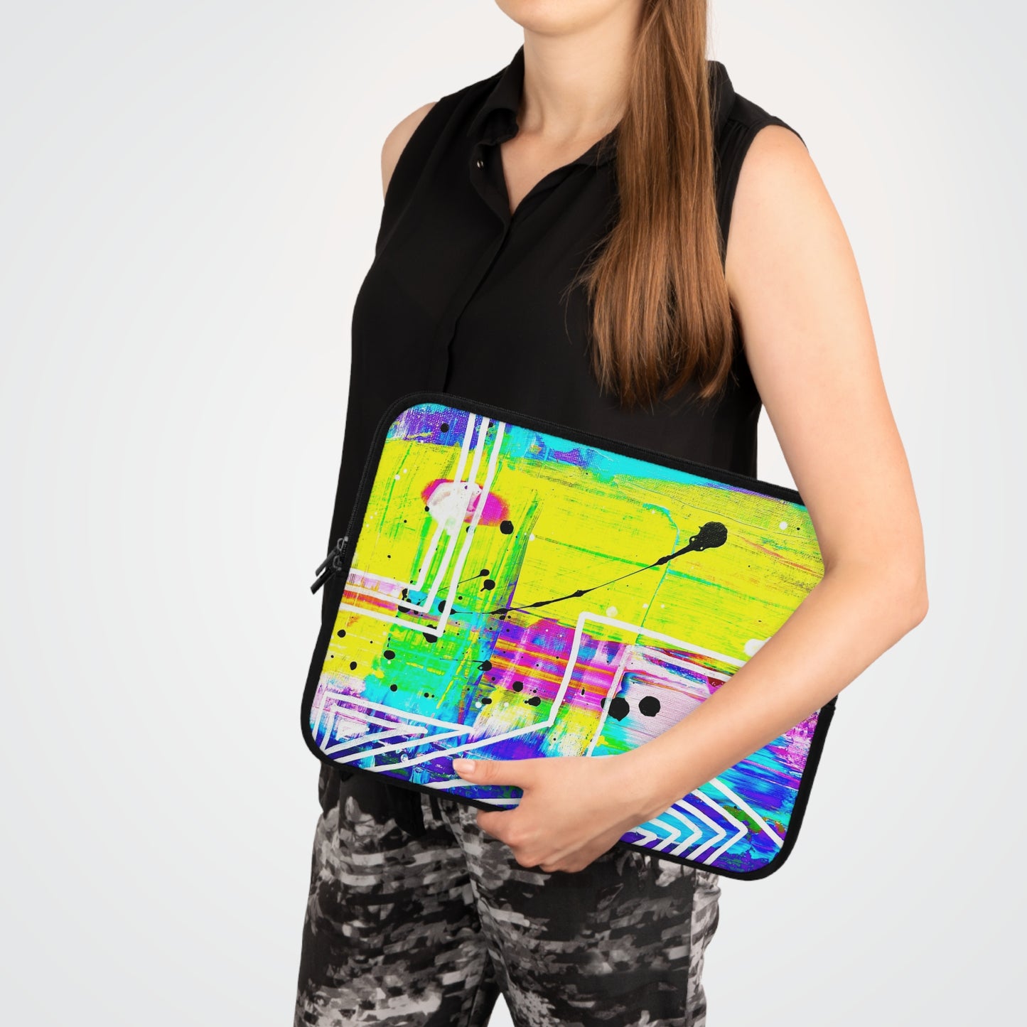 Hoes voor Laptop en Ipad met artistiek en kleurrijk design