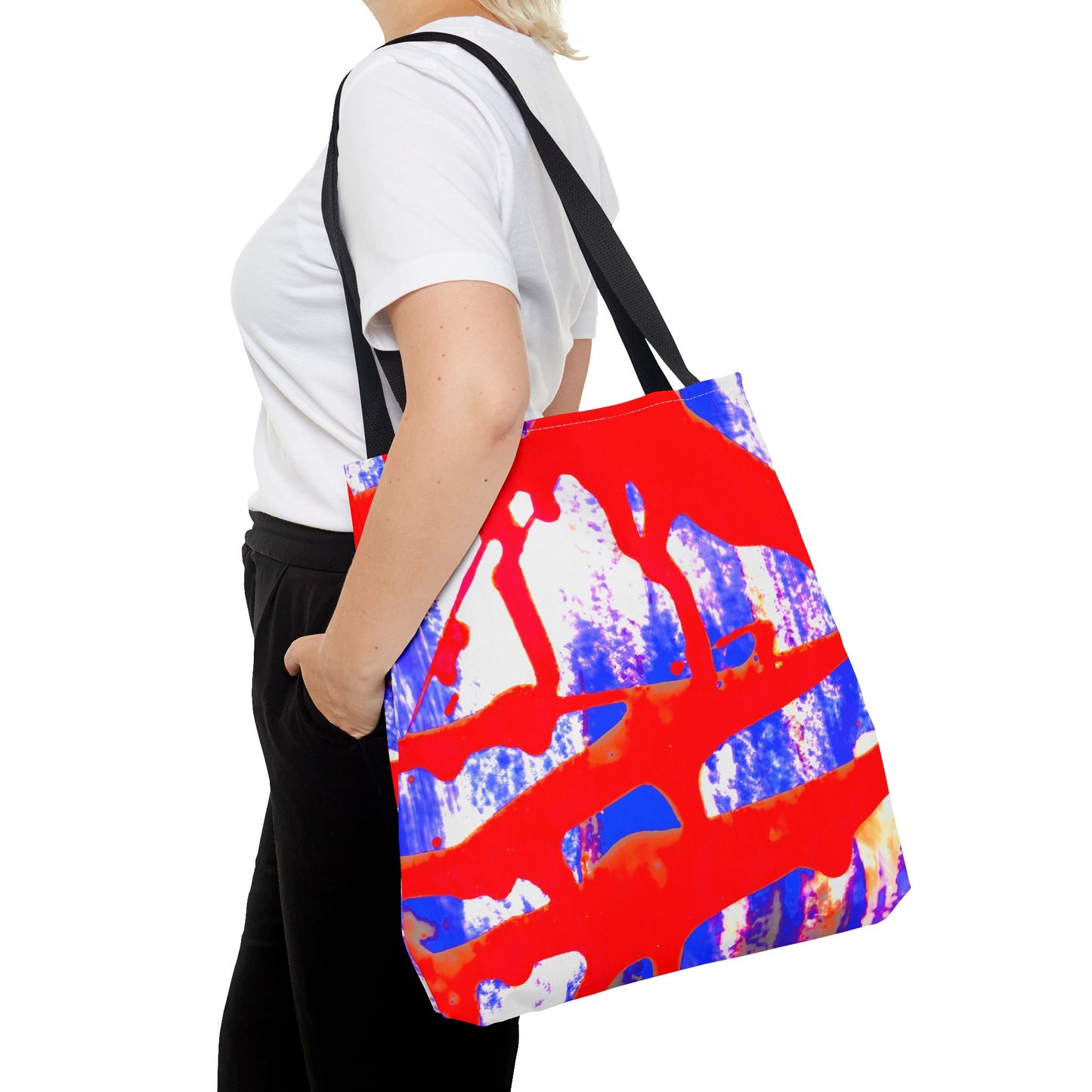 Tote bag Stoffen Draagtas Blue Red