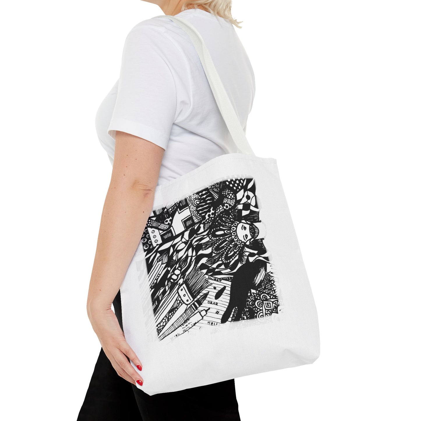 Tote bag Stoffen draagtas met creatieve opdruk