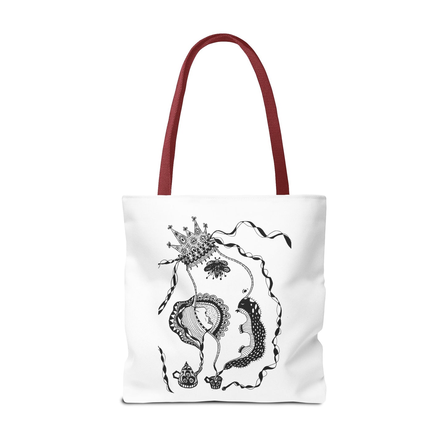 Tote bag stoffen draagtas met Unieke illustratie