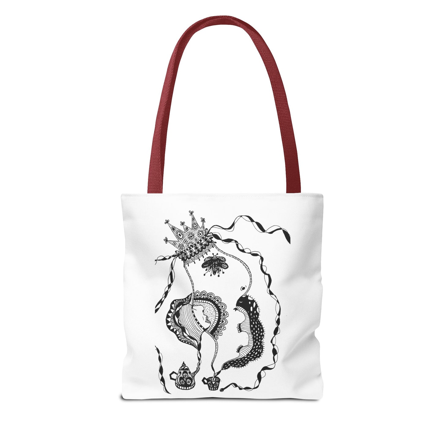 Tote bag stoffen draagtas met Unieke illustratie