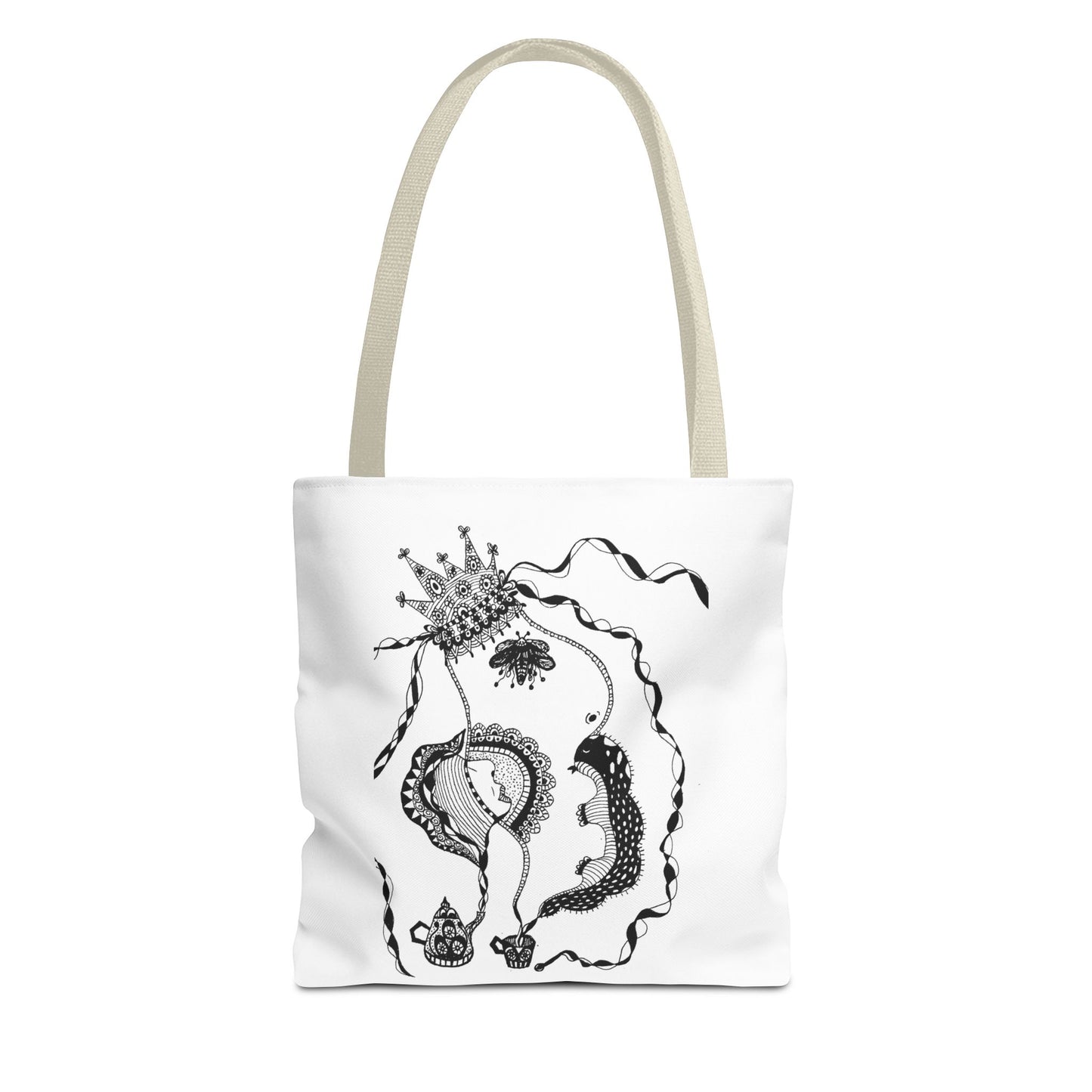 Tote bag stoffen draagtas met Unieke illustratie