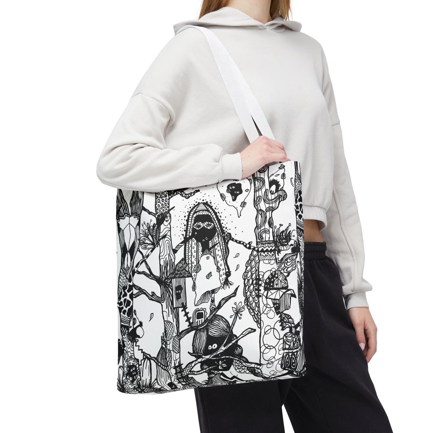 Tote bag Stoffen draagtas Unieke Illustratie