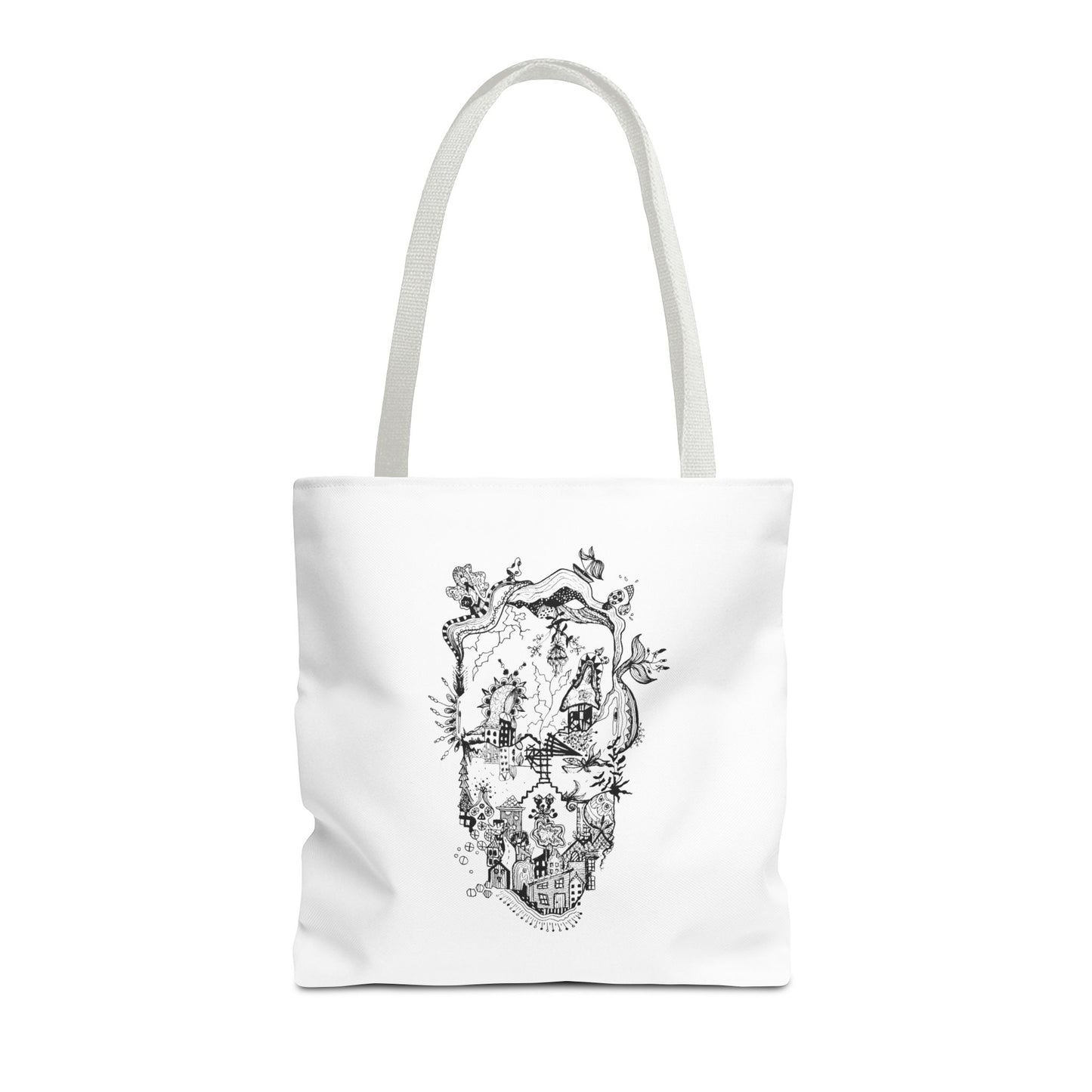 Tote bag Stoffen draagtas Man Face
