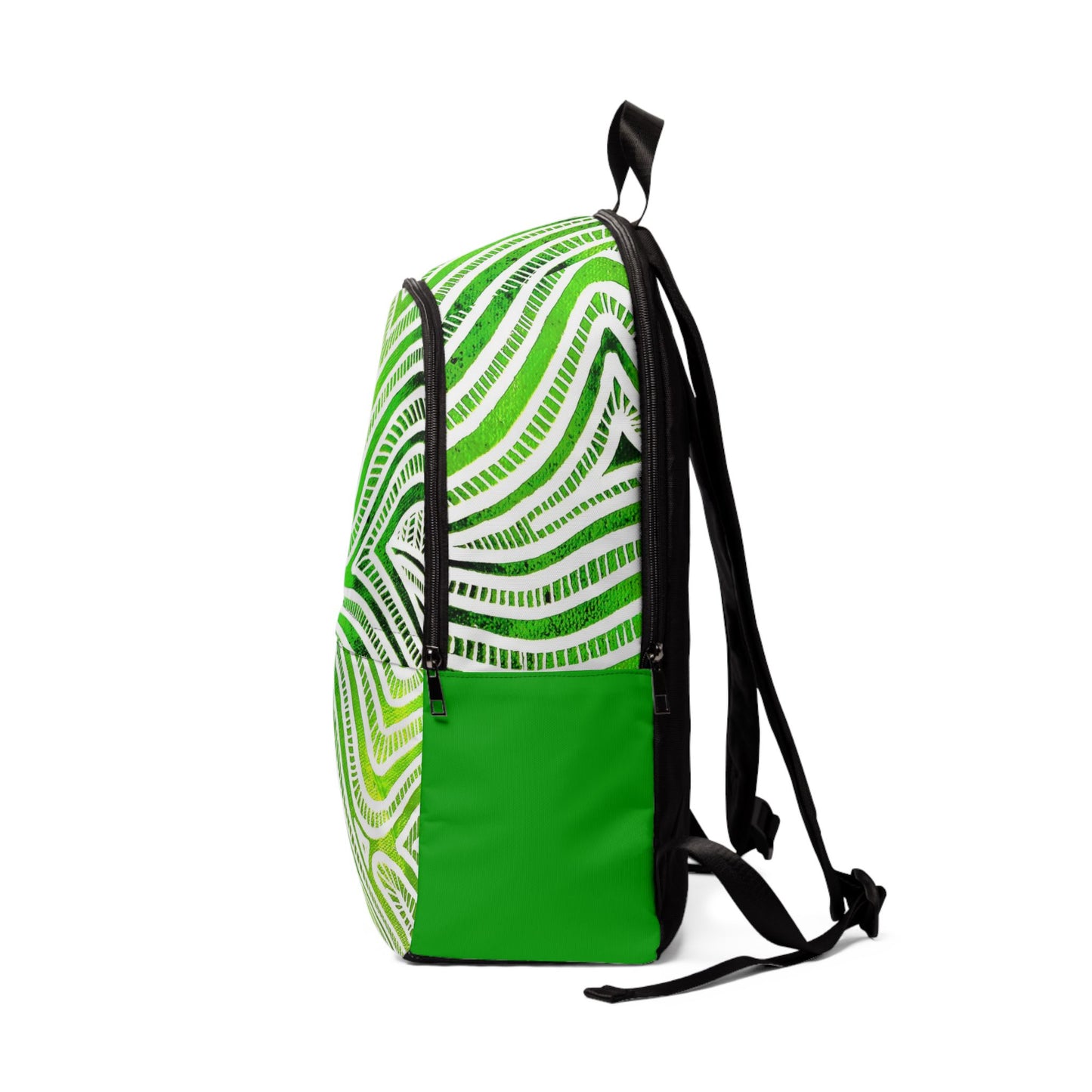 Trendy stoffen en waterdichte Laptop rugtas met Groen Design