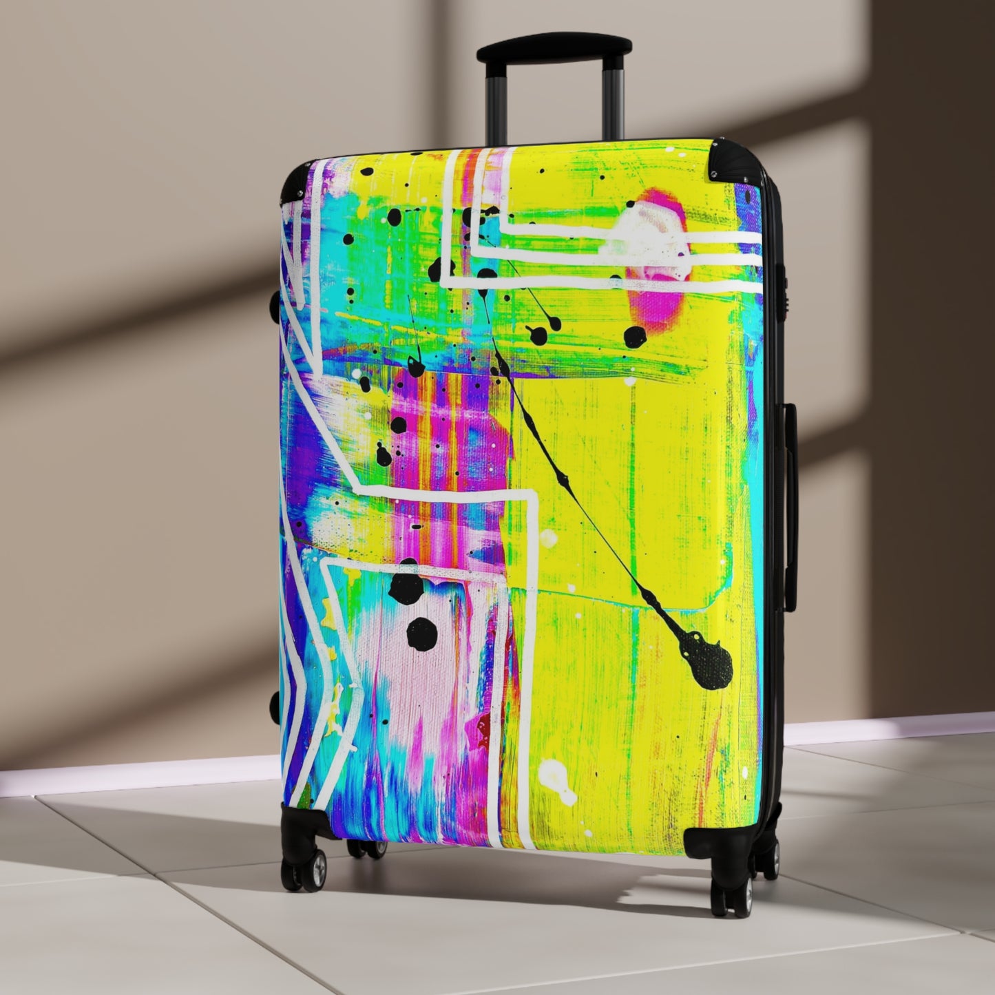 Reiskoffer met Artistiek kleurrijk Design