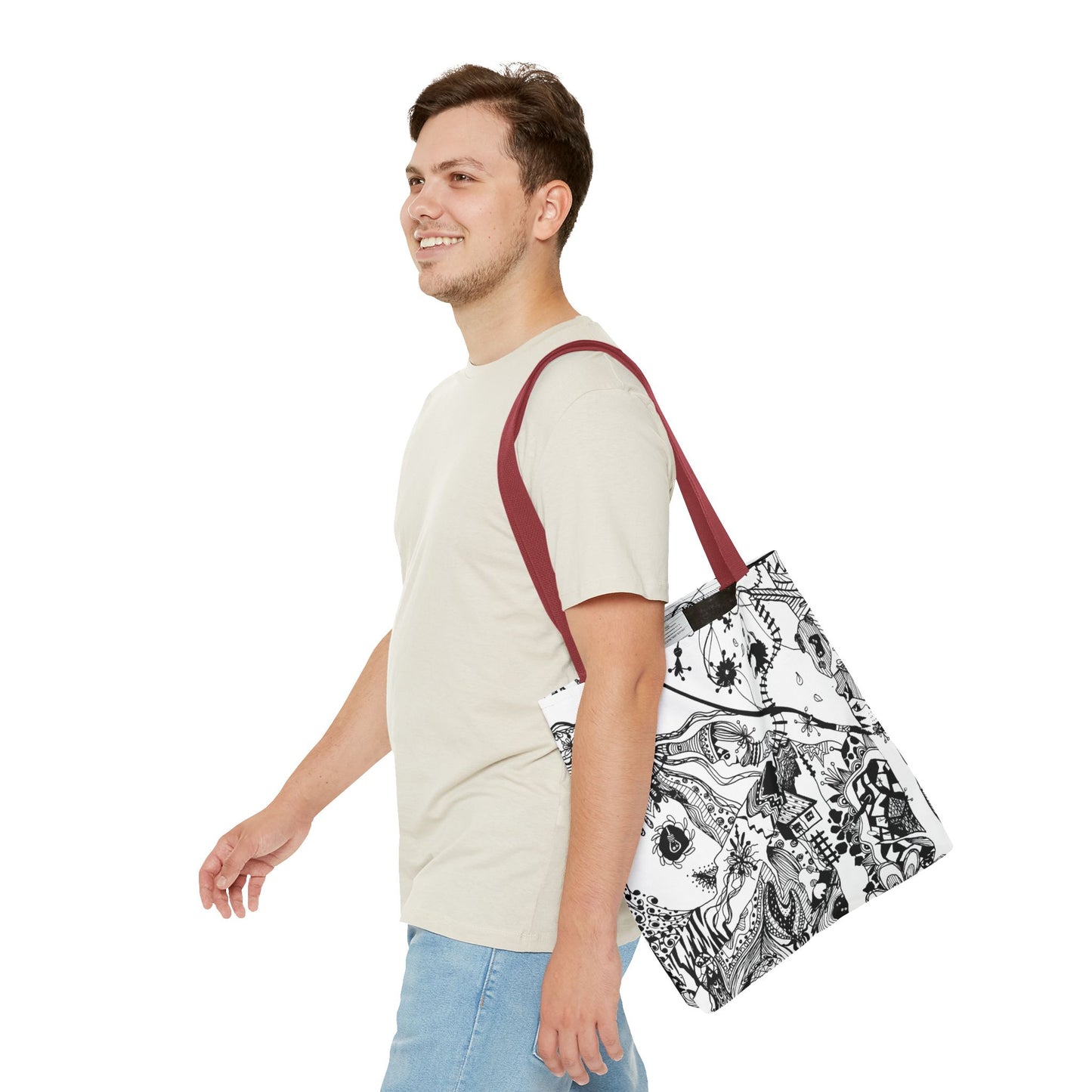 Tote bag Stoffen draagtas met Uniek Design
