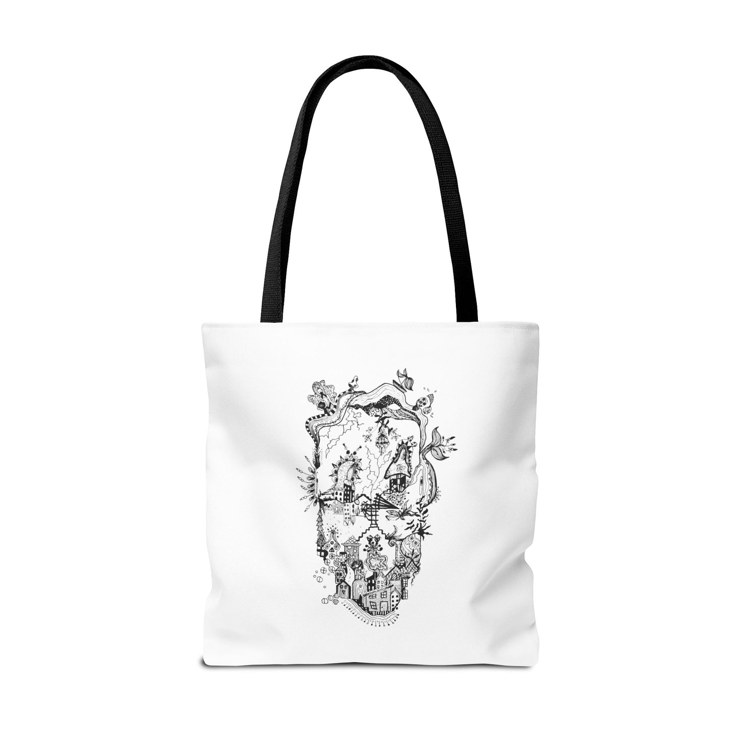 Tote bag Stoffen draagtas Man Face