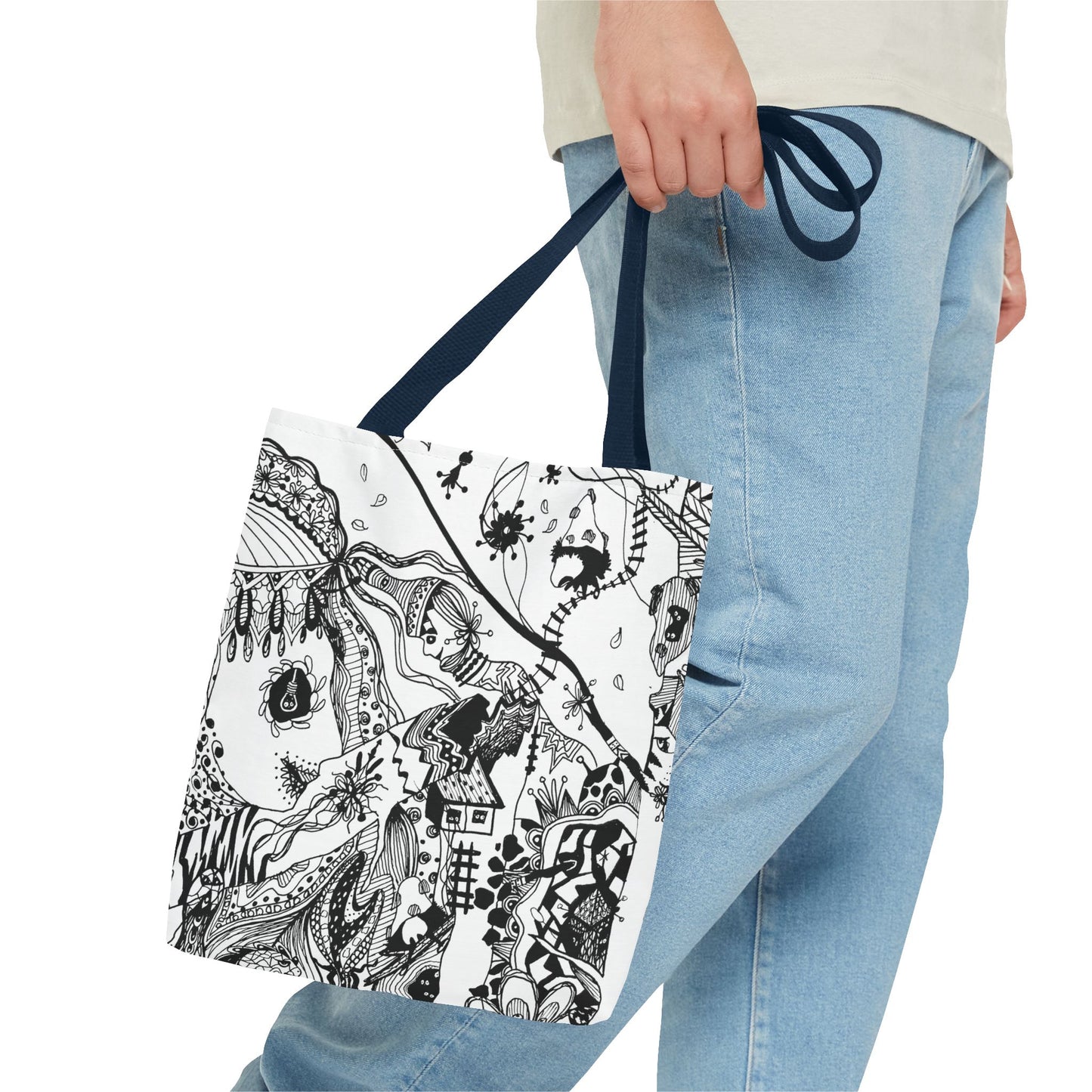 Tote bag Stoffen draagtas met Uniek Design