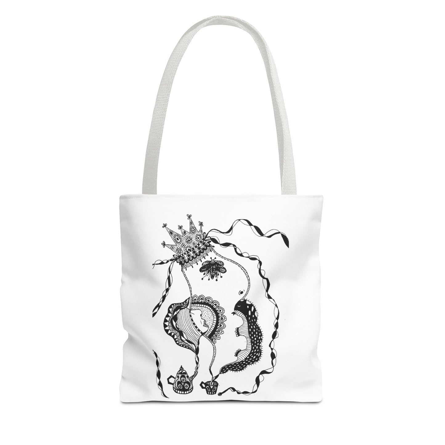 Tote bag stoffen draagtas met Unieke illustratie
