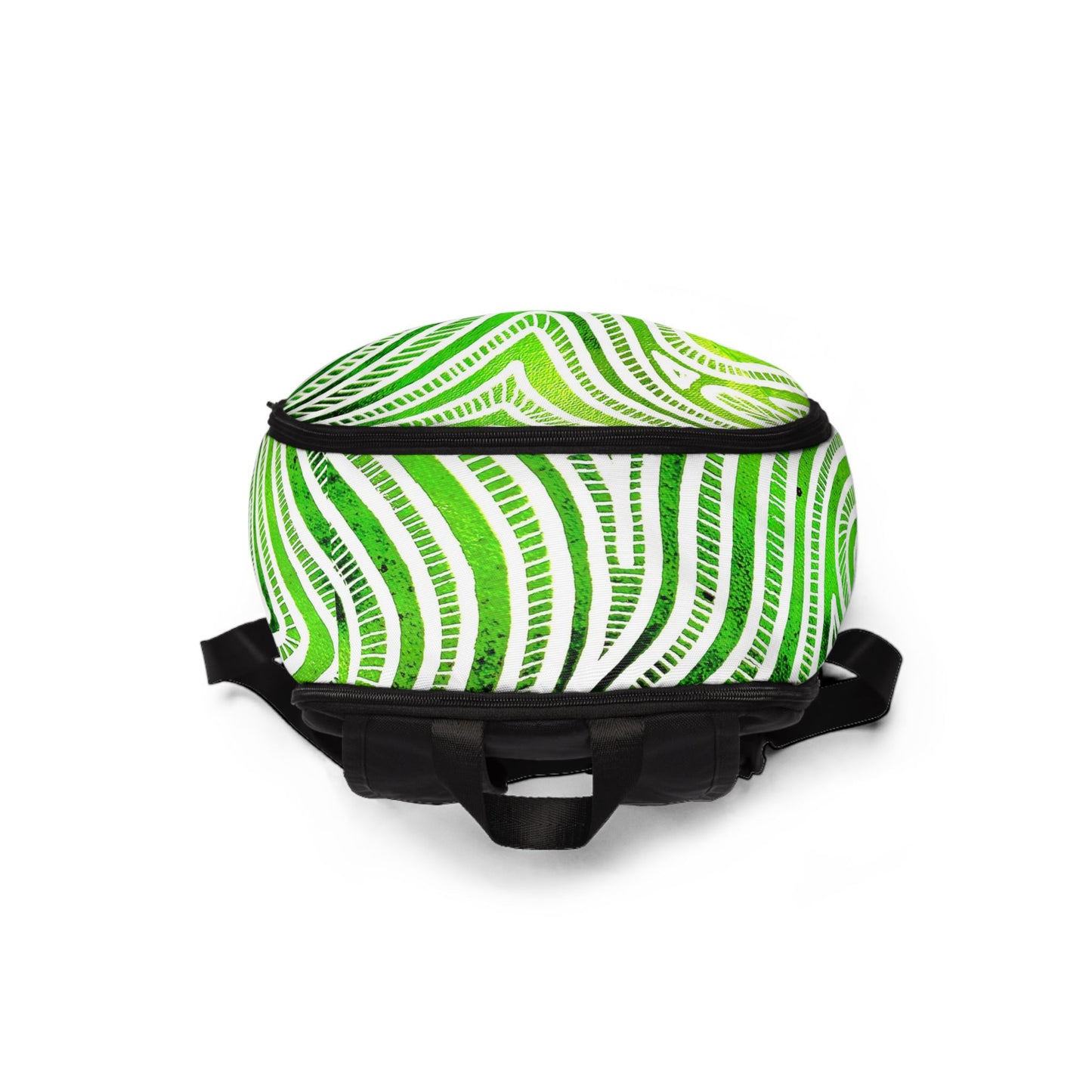 Trendy stoffen en waterdichte Laptop rugtas met Groen Design