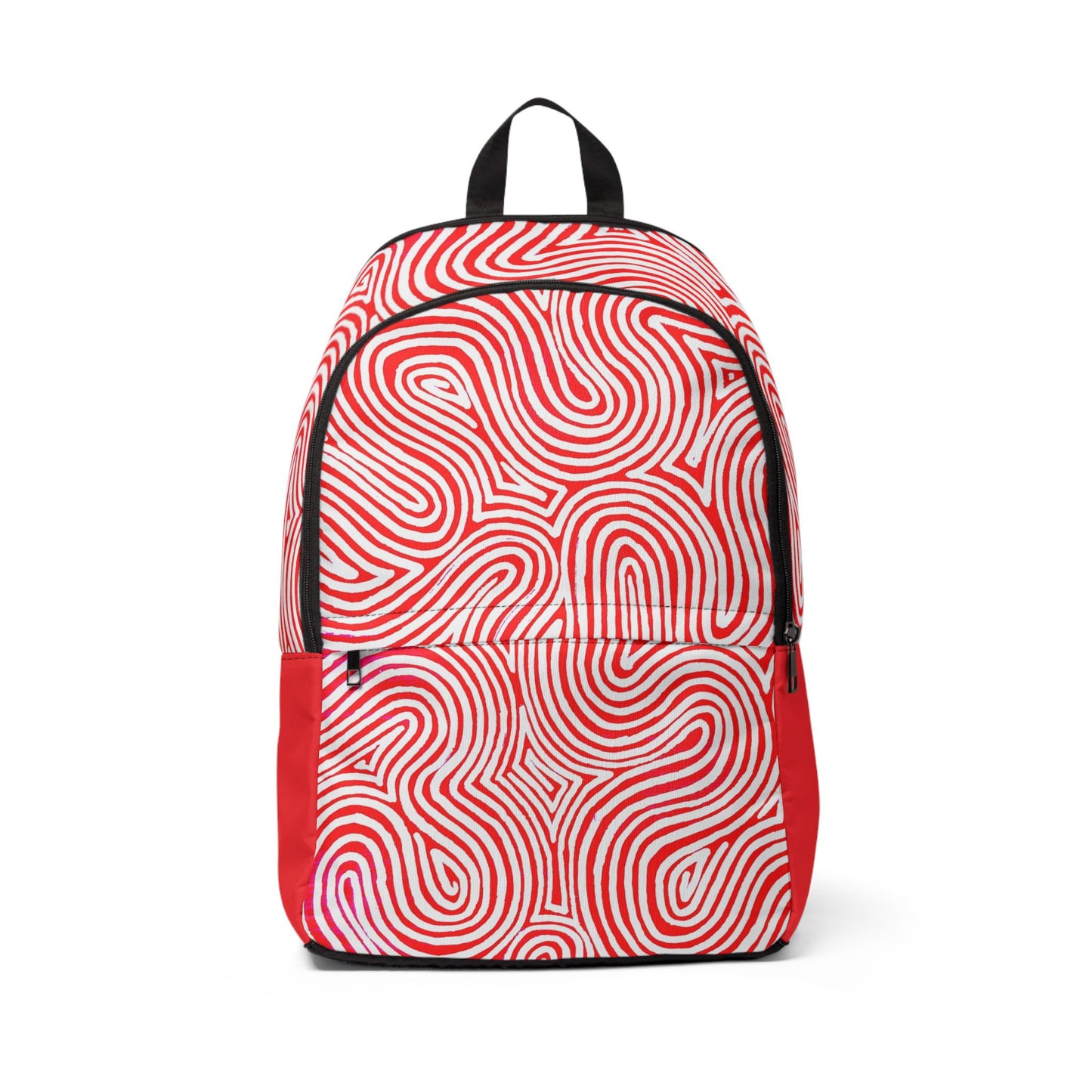 Trendy stoffen en waterdichte rugtas met Rood Design