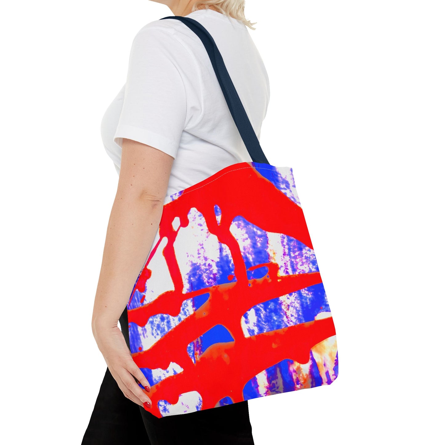 Tote bag Stoffen Draagtas Blue Red