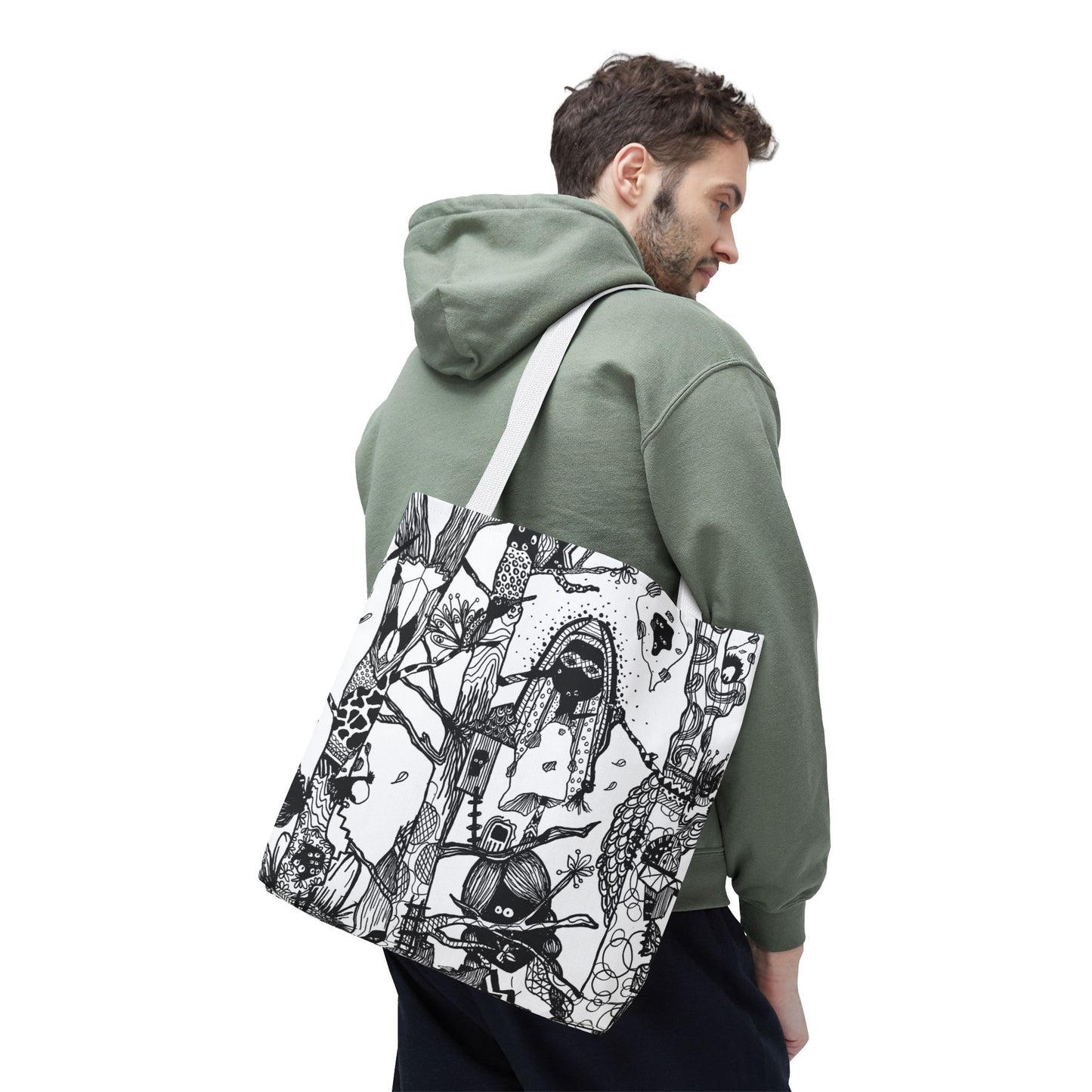 Tote bag Stoffen draagtas Unieke Illustratie