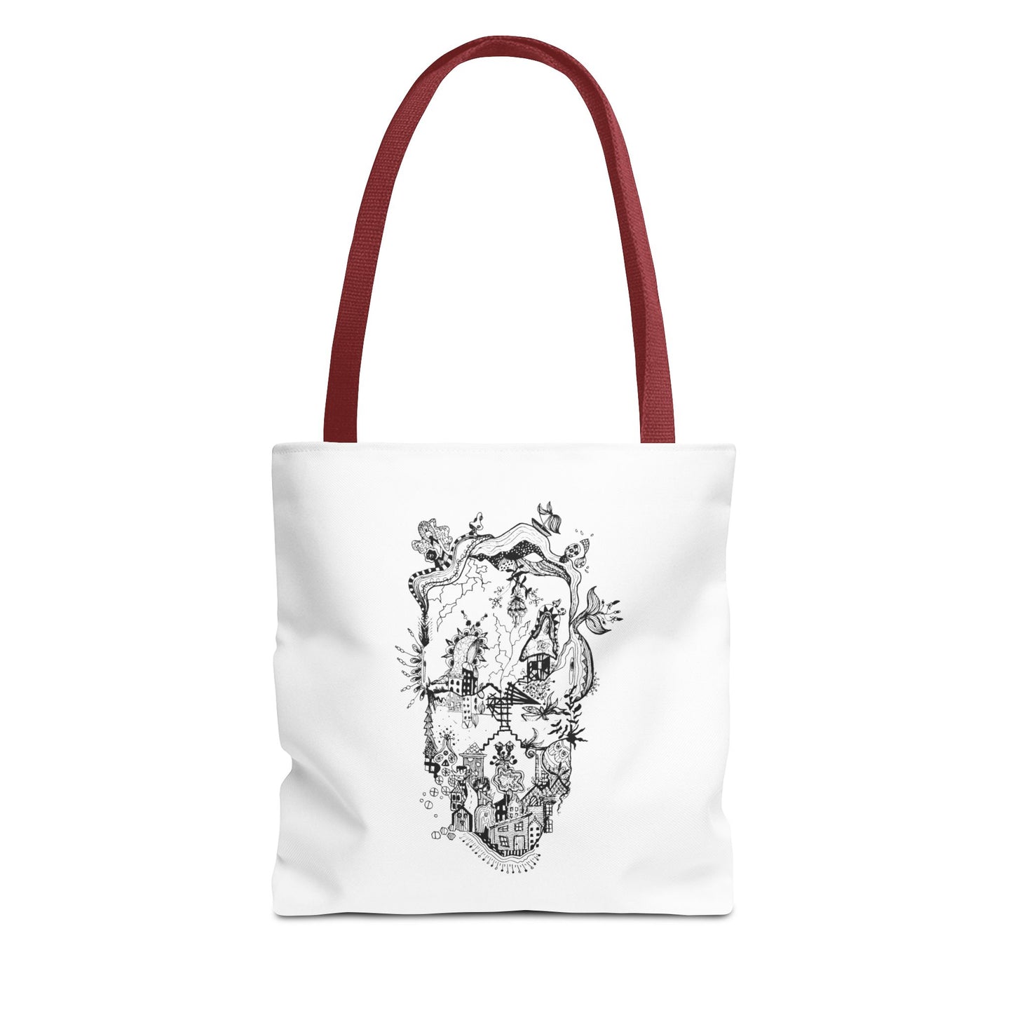 Tote bag Stoffen draagtas Man Face