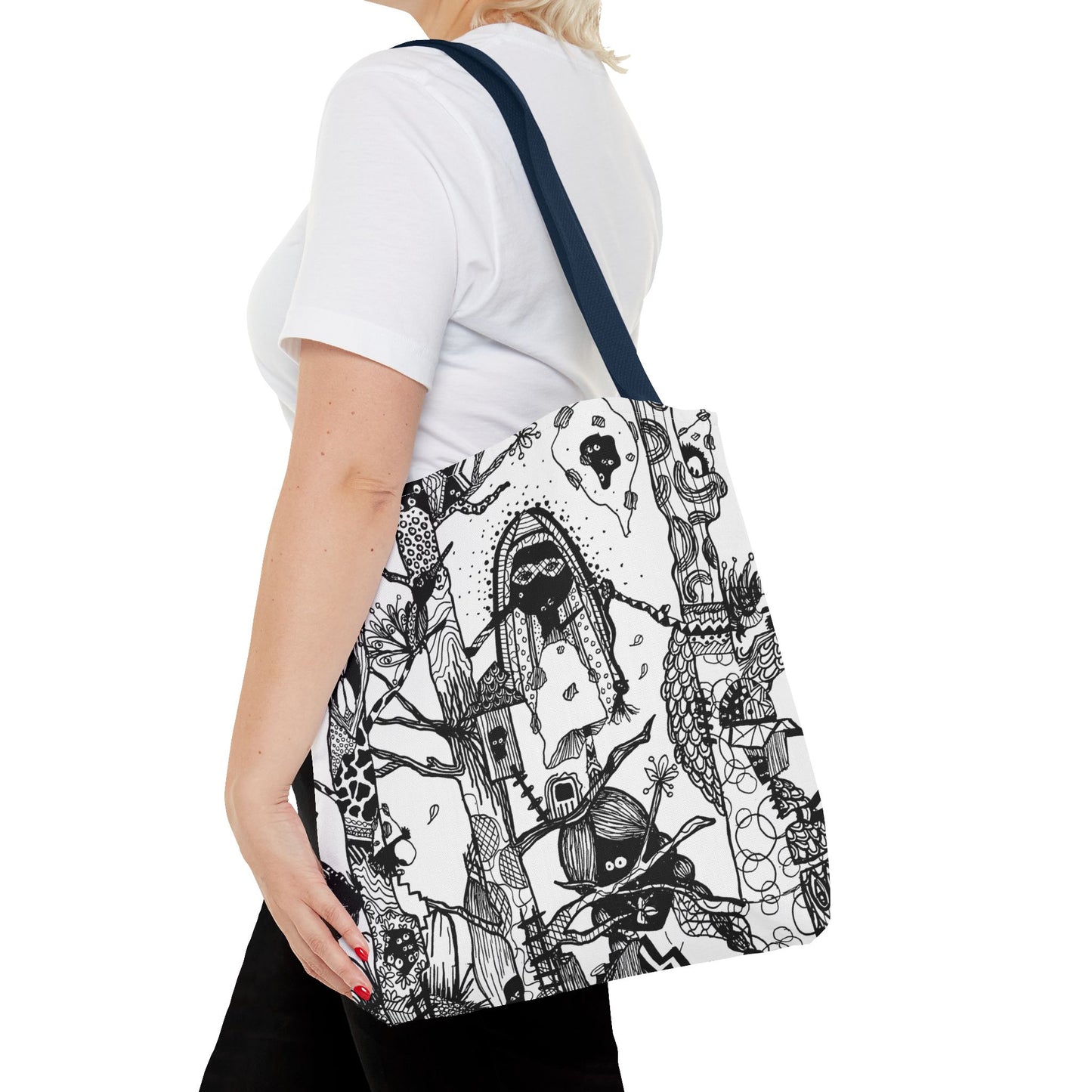Tote bag Stoffen draagtas Unieke Illustratie