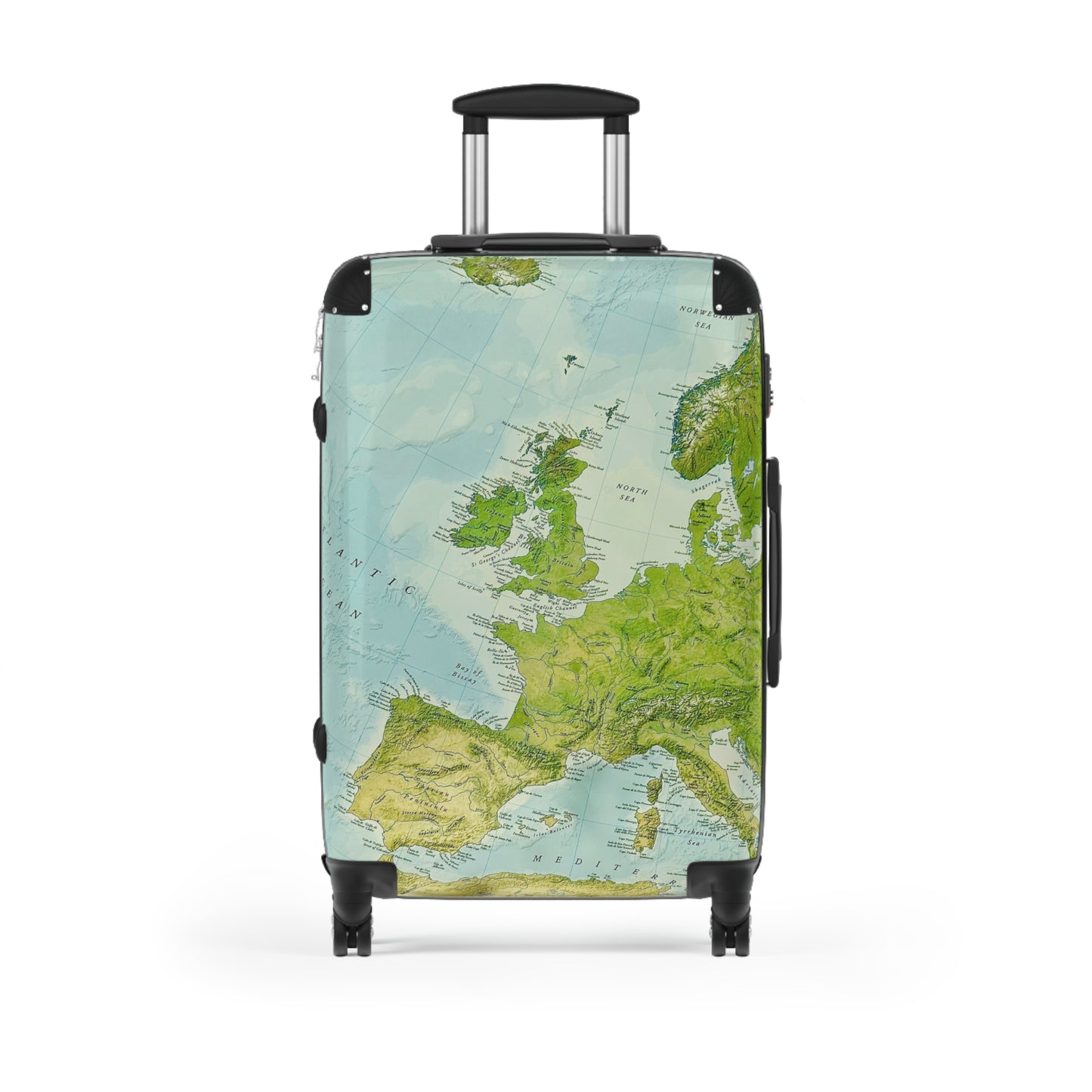 Reiskoffer met wereldkaart Design