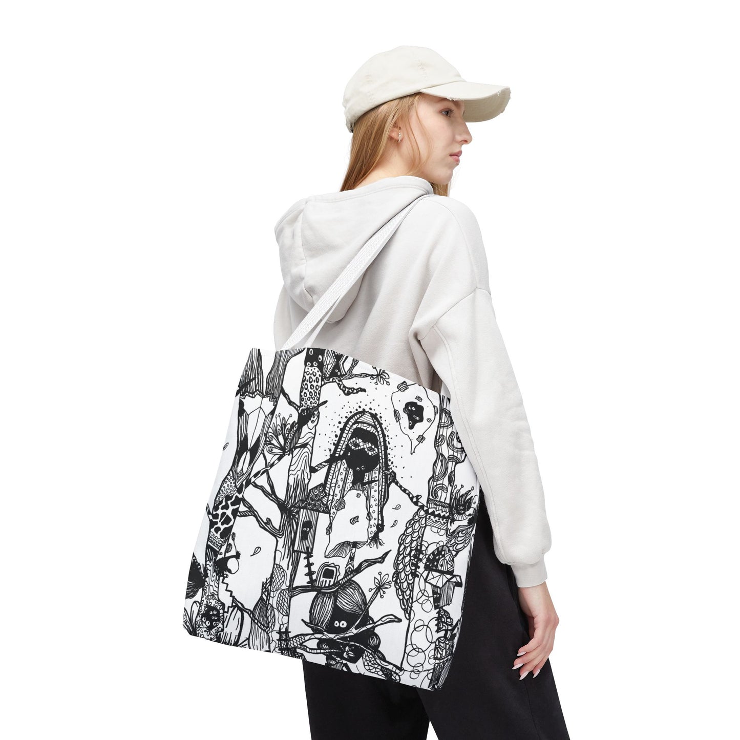Tote bag Stoffen draagtas Unieke Illustratie