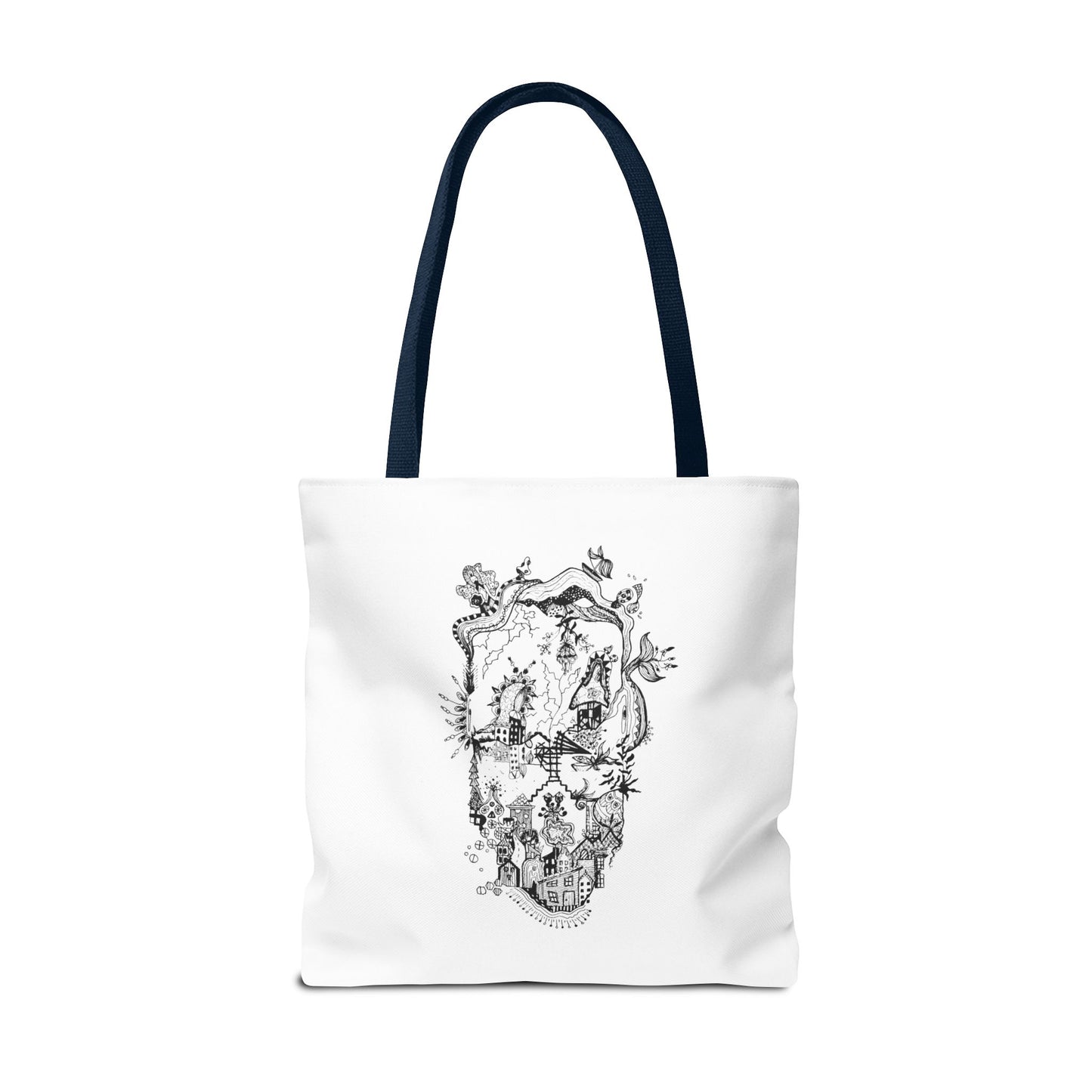 Tote bag Stoffen draagtas Man Face