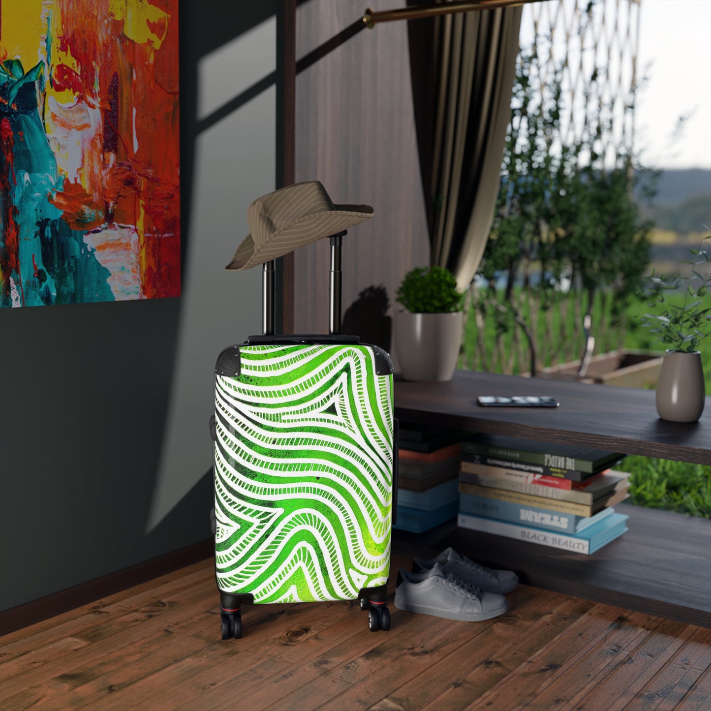 Reiskoffer met Groen Design