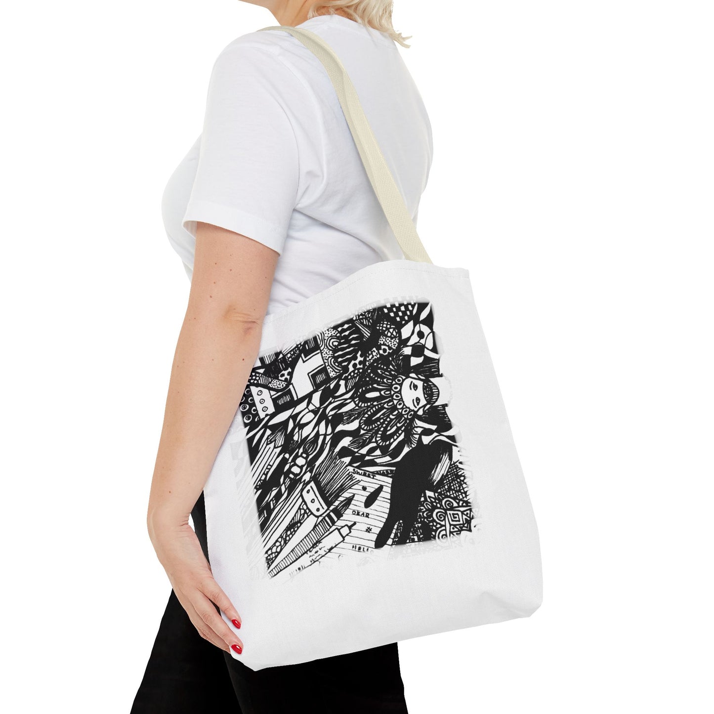 Tote bag Stoffen draagtas met creatieve opdruk