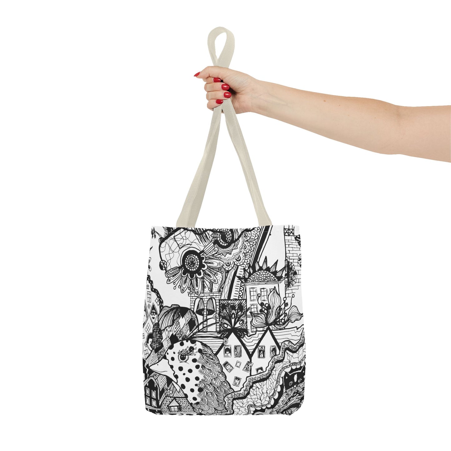 Tote bag Stoffen draagtas met Uniek ontwerp