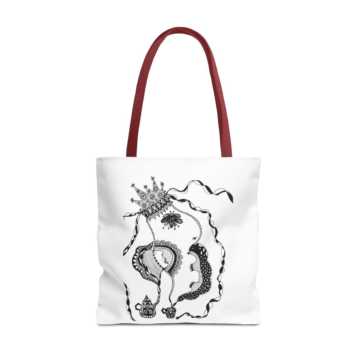 Tote bag stoffen draagtas met Unieke illustratie