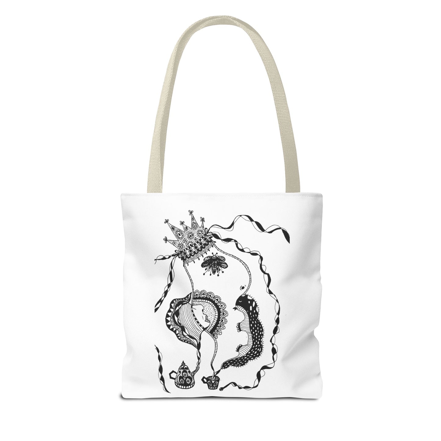 Tote bag stoffen draagtas met Unieke illustratie