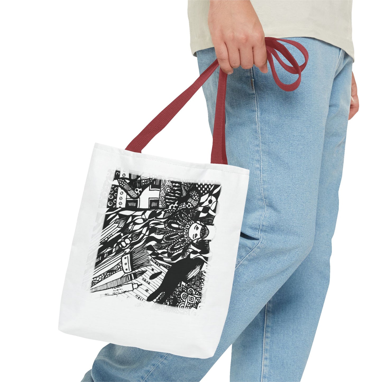 Tote bag Stoffen draagtas met creatieve opdruk